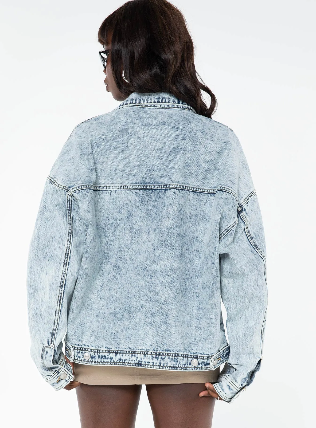 Kier Oversized Jacket Denim Light Wash