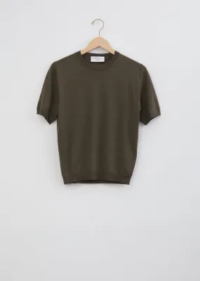 Lara Wool Crewneck — Olive