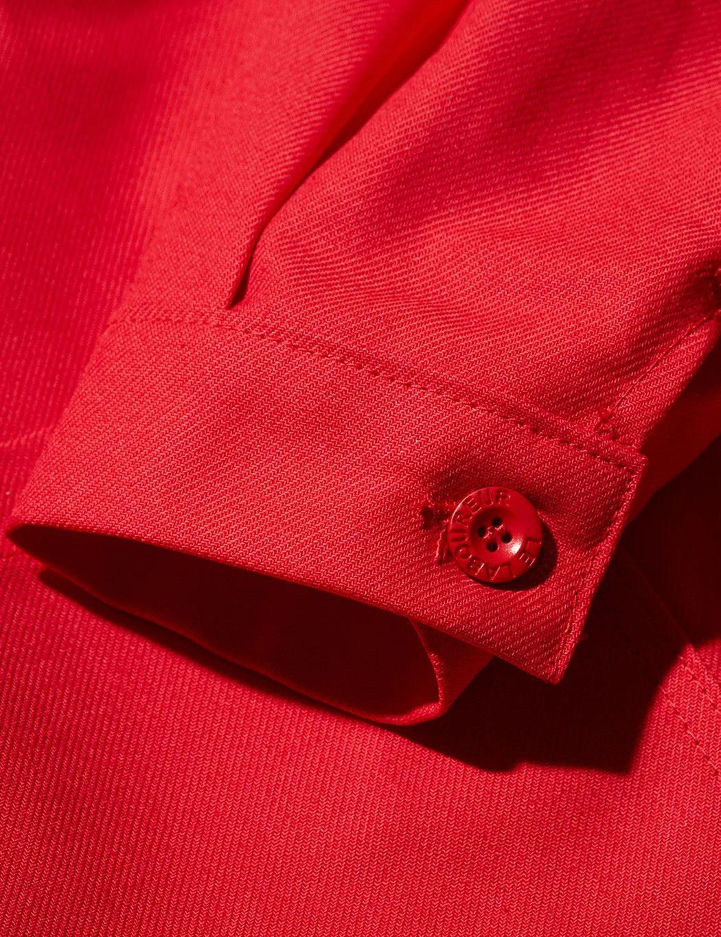 Le Laboureur Cotton Work Jacket - Red