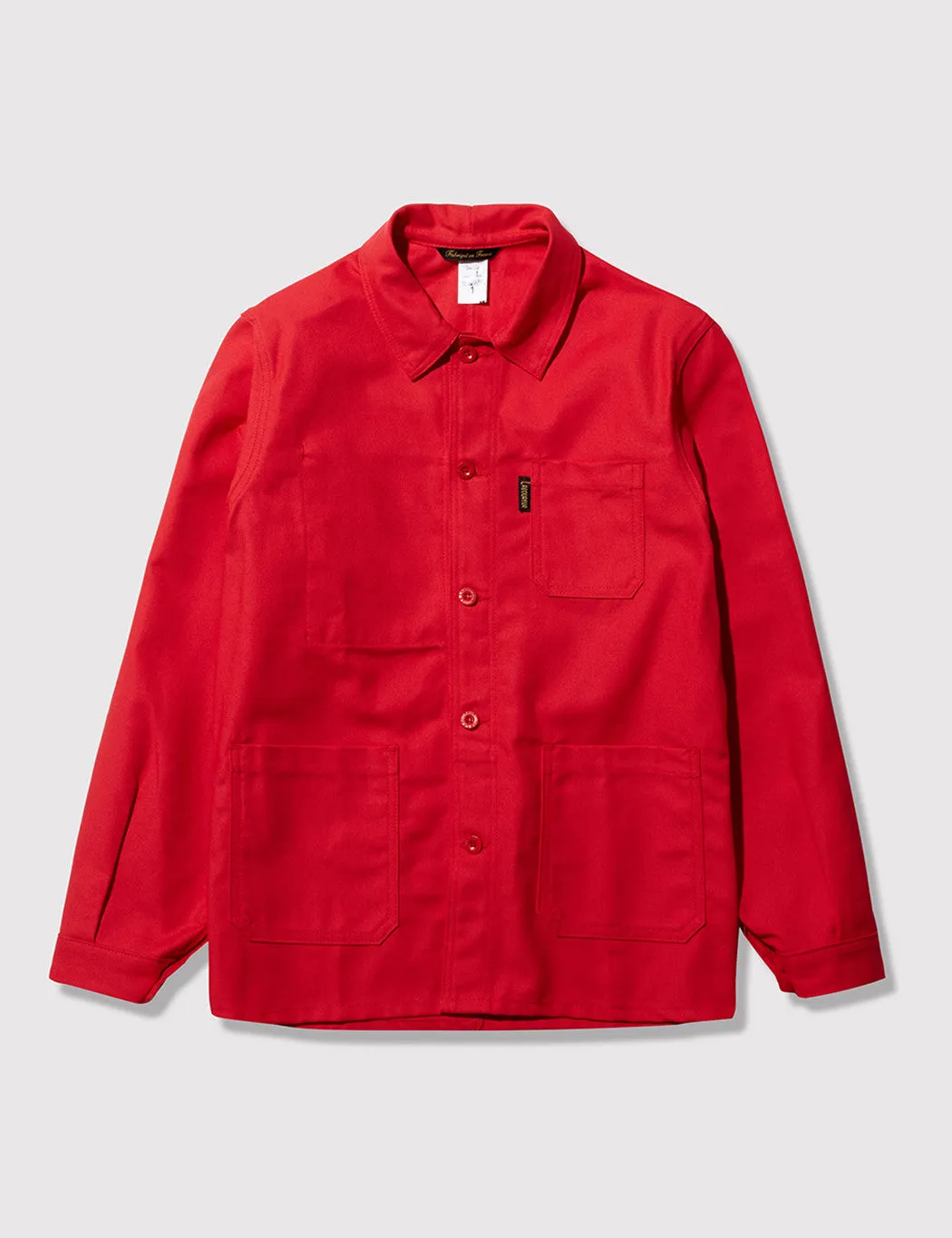 Le Laboureur Cotton Work Jacket - Red