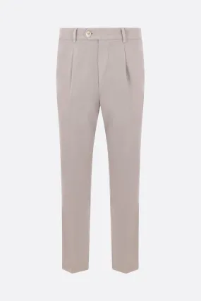 Leisure-fit Gabardine Trousers