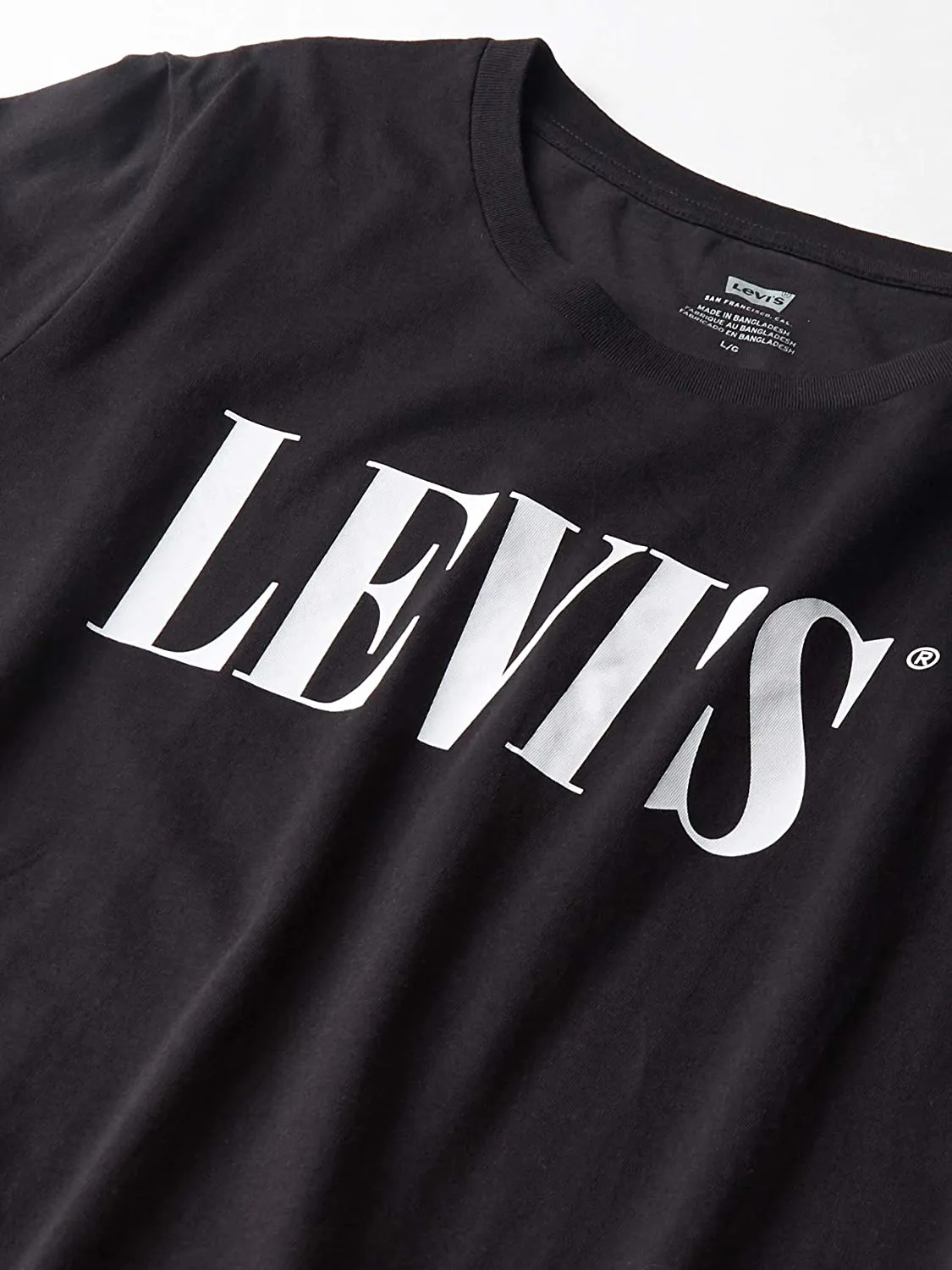 Levi's Women's Perfect T-Shirt -  Serif Logo Caviar