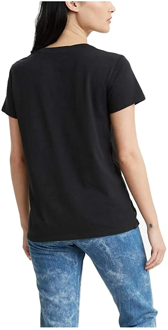 Levi's Women's Perfect T-Shirt -  Serif Logo Caviar