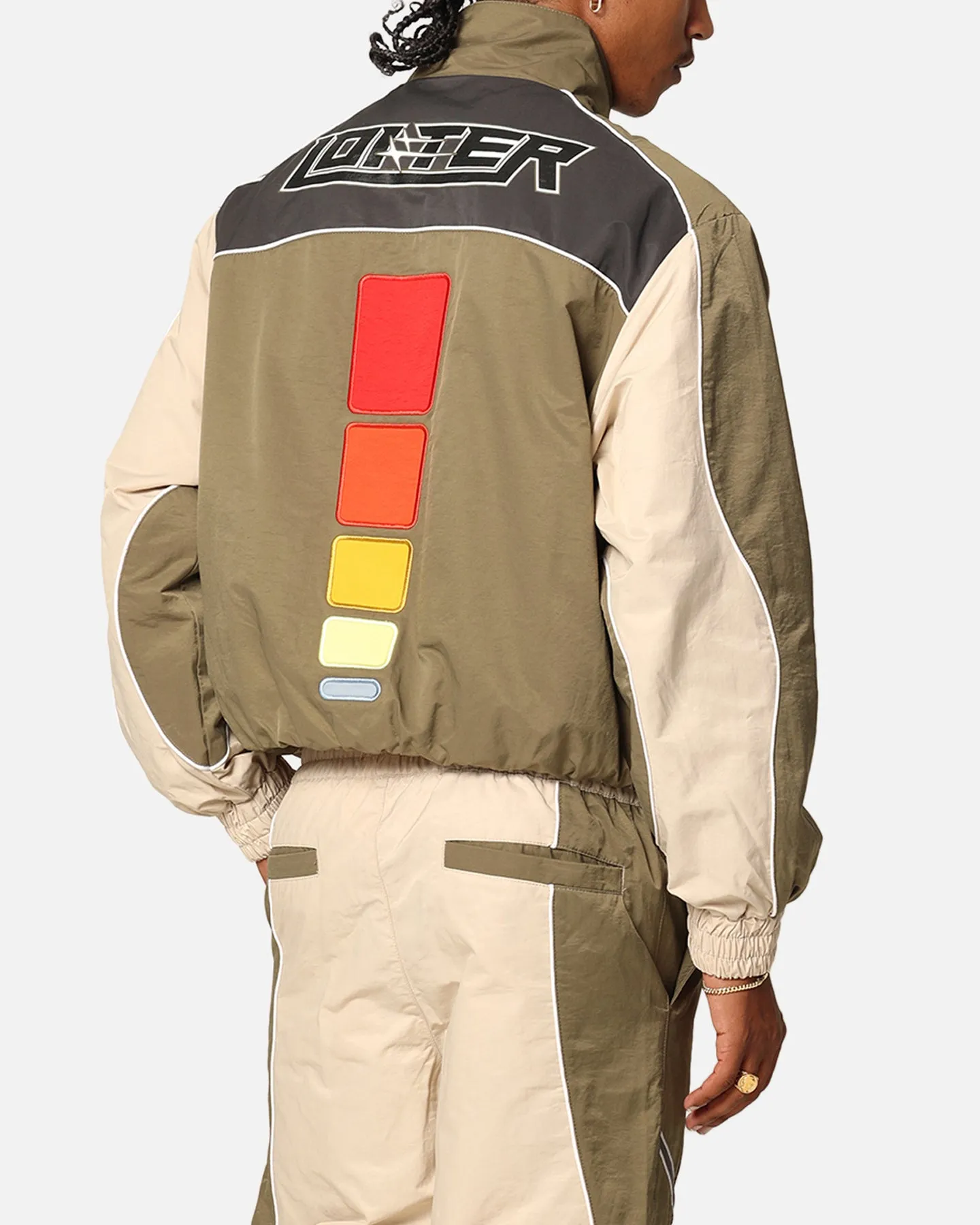 Loiter Paradise Track Jacket Stone/Khaki