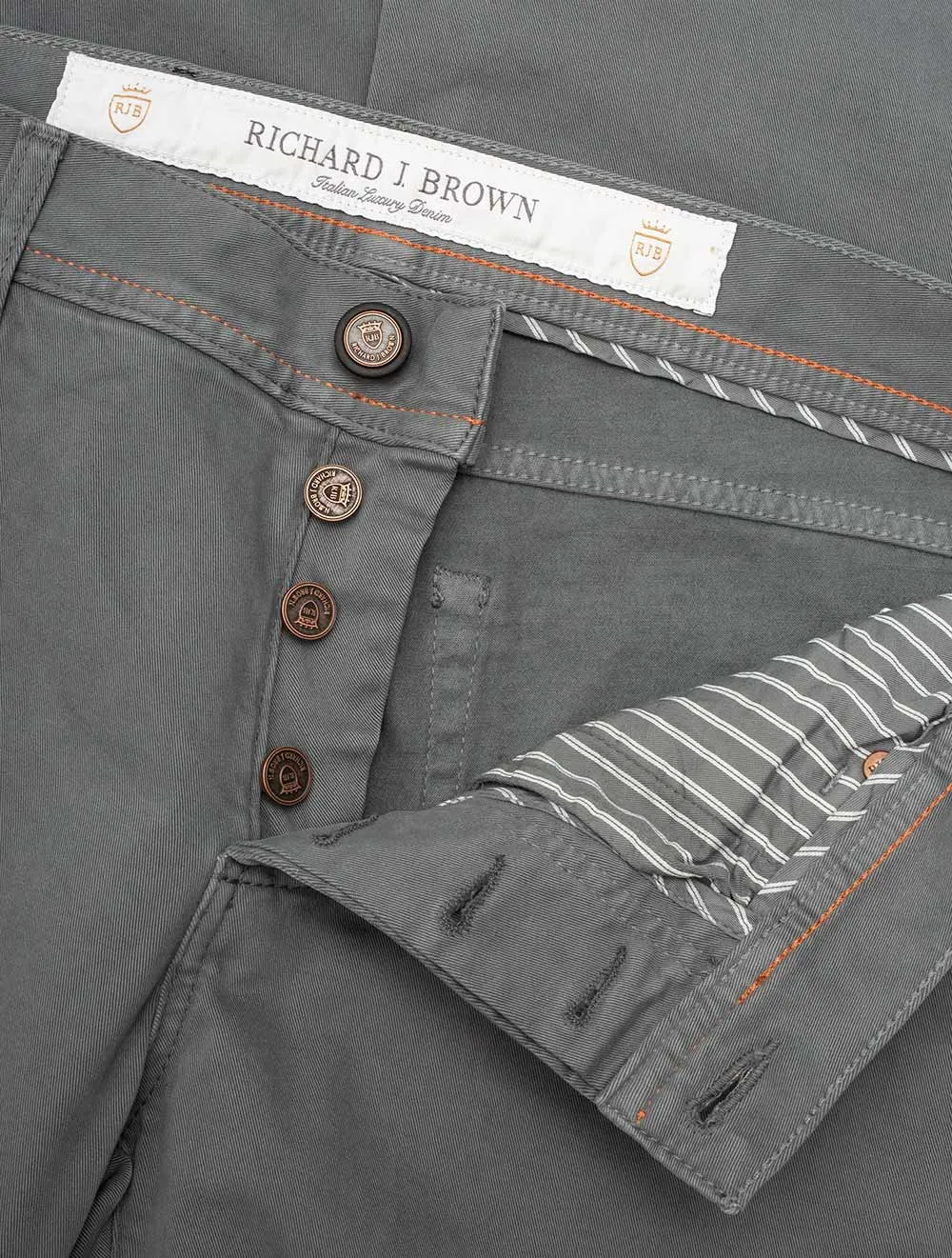 Luxury Cotton Cashmere Jeans Grey