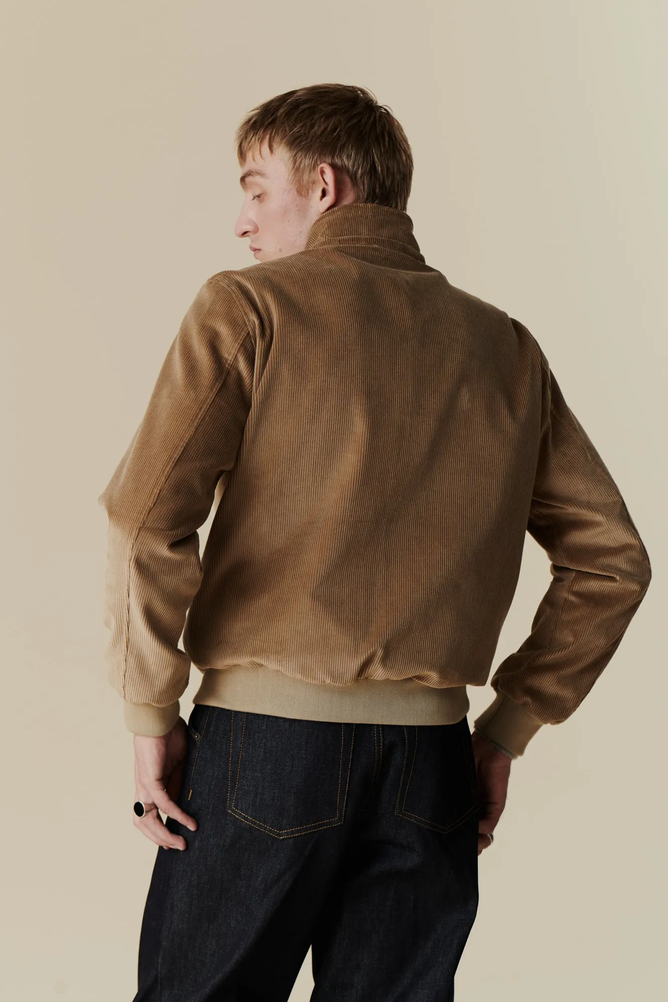 Men's Corduroy Harrington - Stone