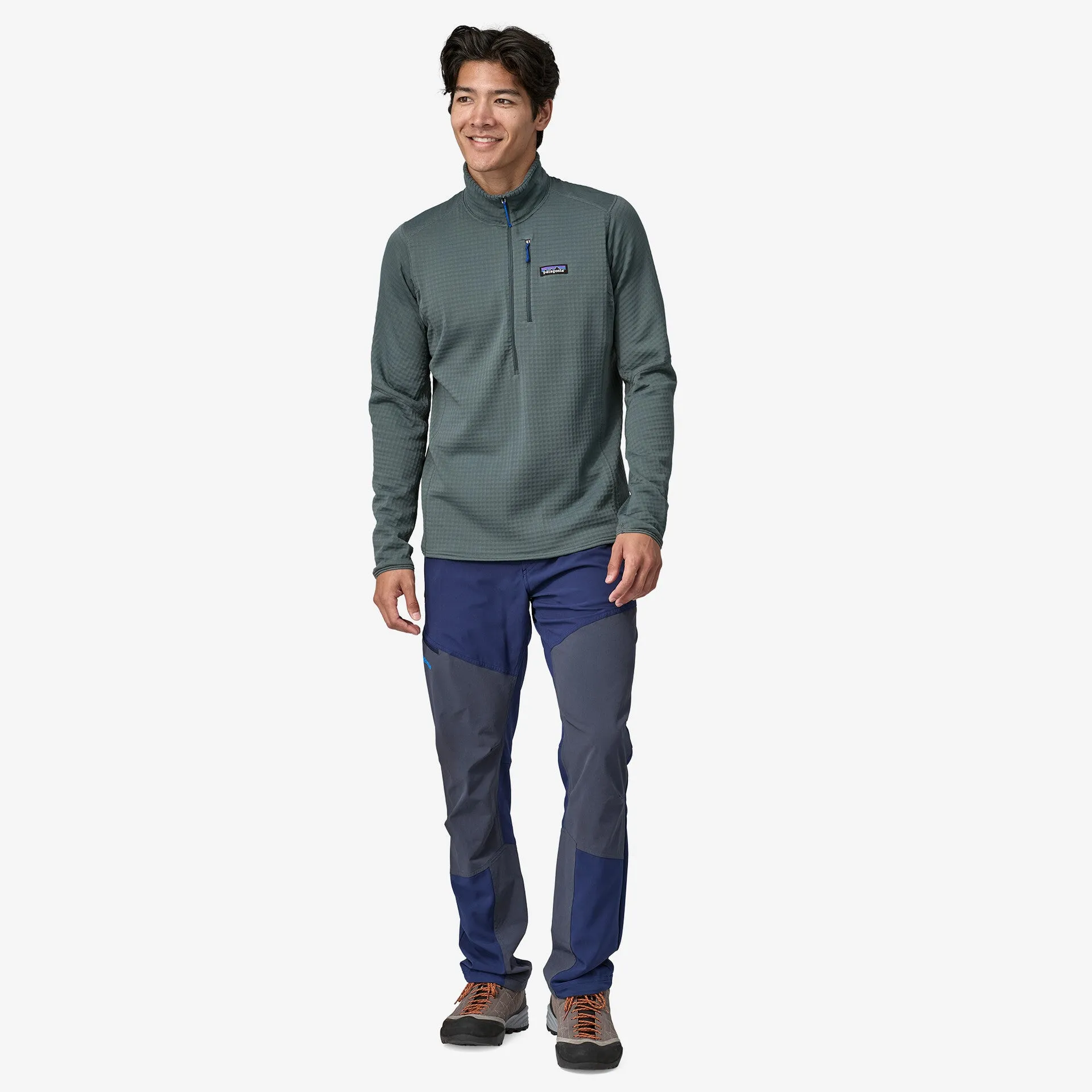 Men's fleece pullover R1 Patagonia, nouveau green