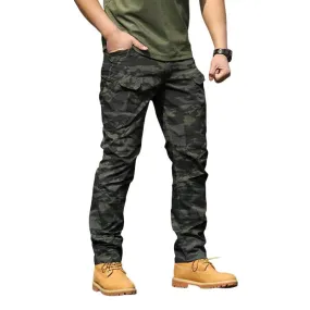 Men's Outdoor Camouflage Super Wear-Resistant Cargo Pants 59444977U