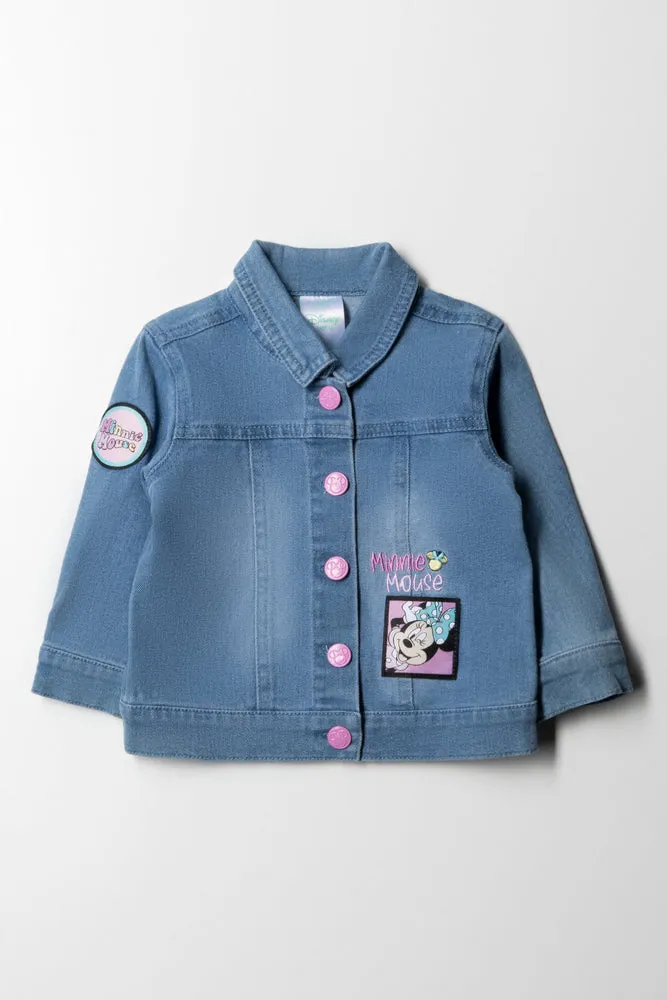 Minnie Mouse Denim Jacket Light Blue