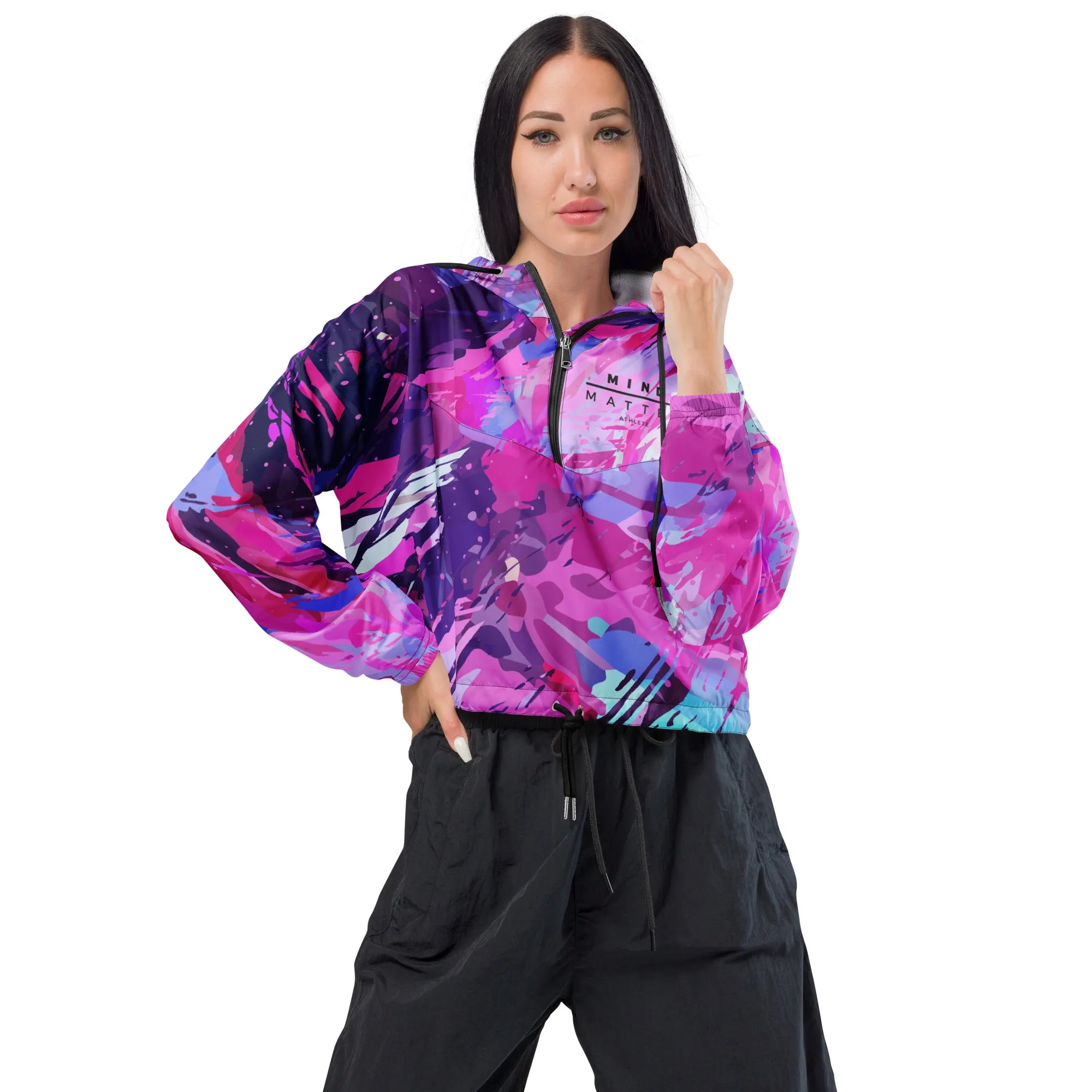 MM Athlete Pink- Women’s cropped windbreaker