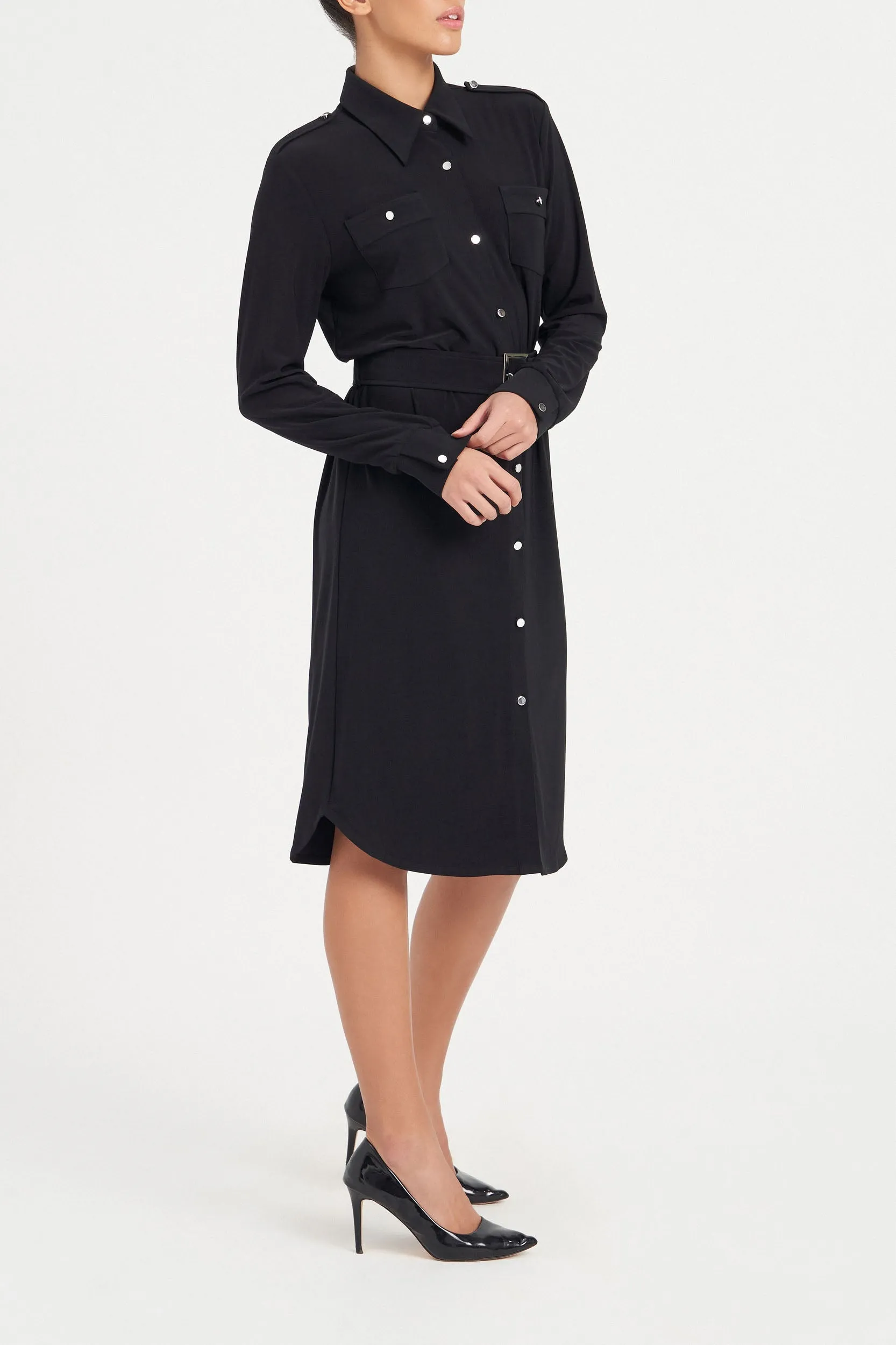 MRS JONES BLACK LINDA DRESS