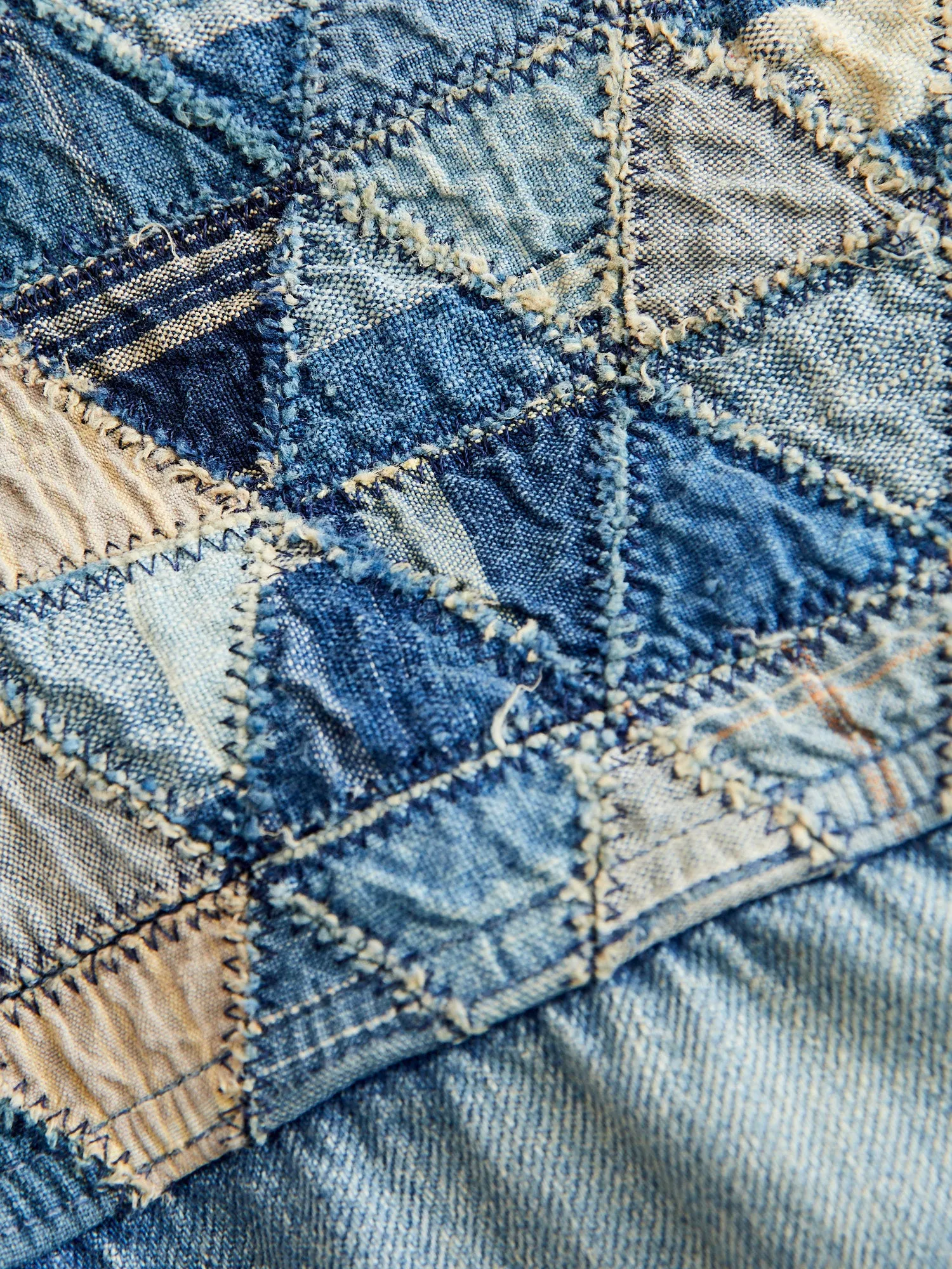 MSP-4000 Tsugihagi Selvedge Denim Jacket in Vintage Indigo