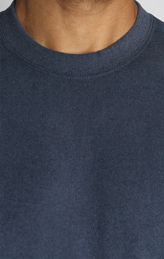 Navy Ultra Soft Ribbed Crewneck