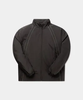 Obsidian Black Taye Logo Relaxed Track Jacket