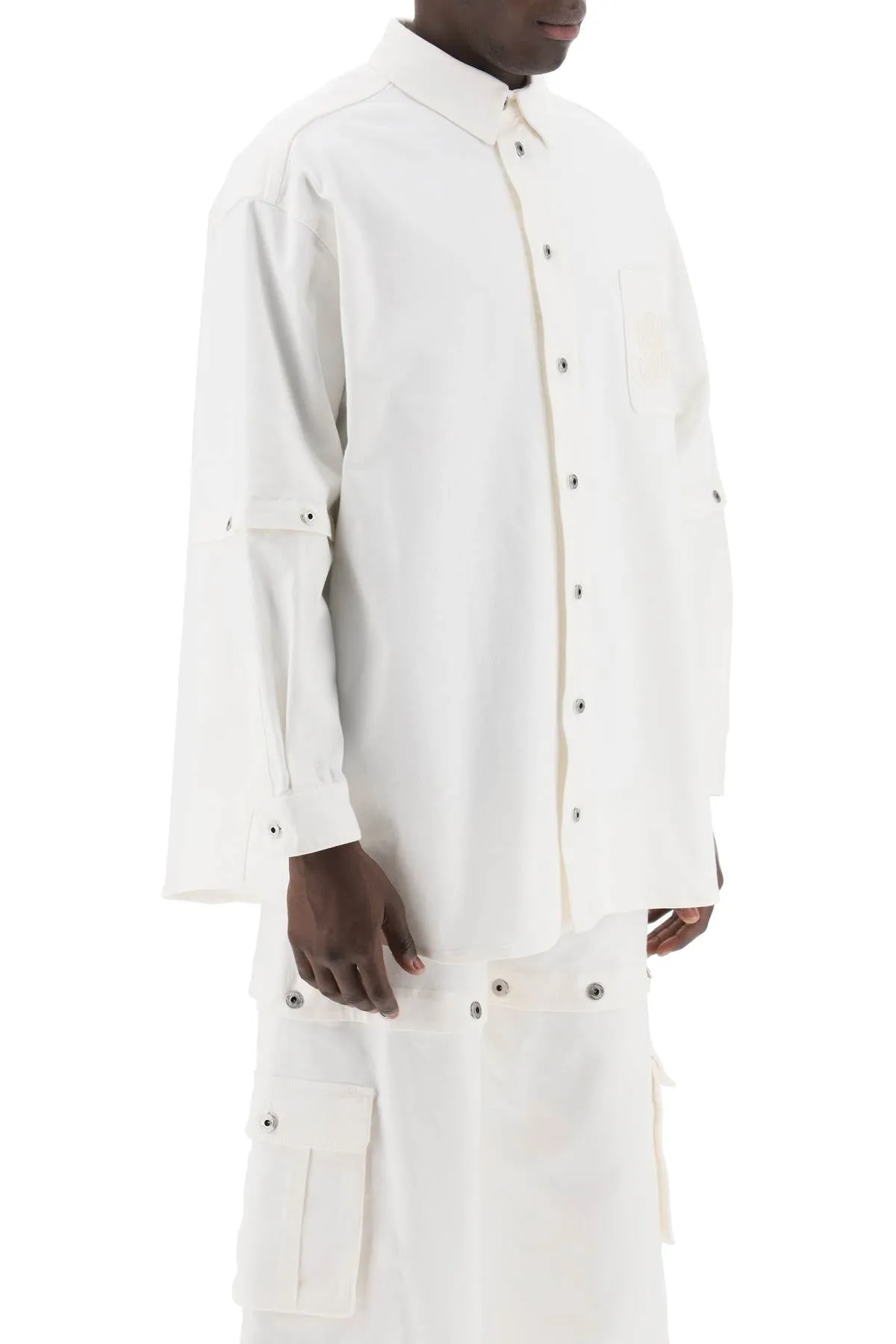 Off-White Convertible Overshirt With 90S