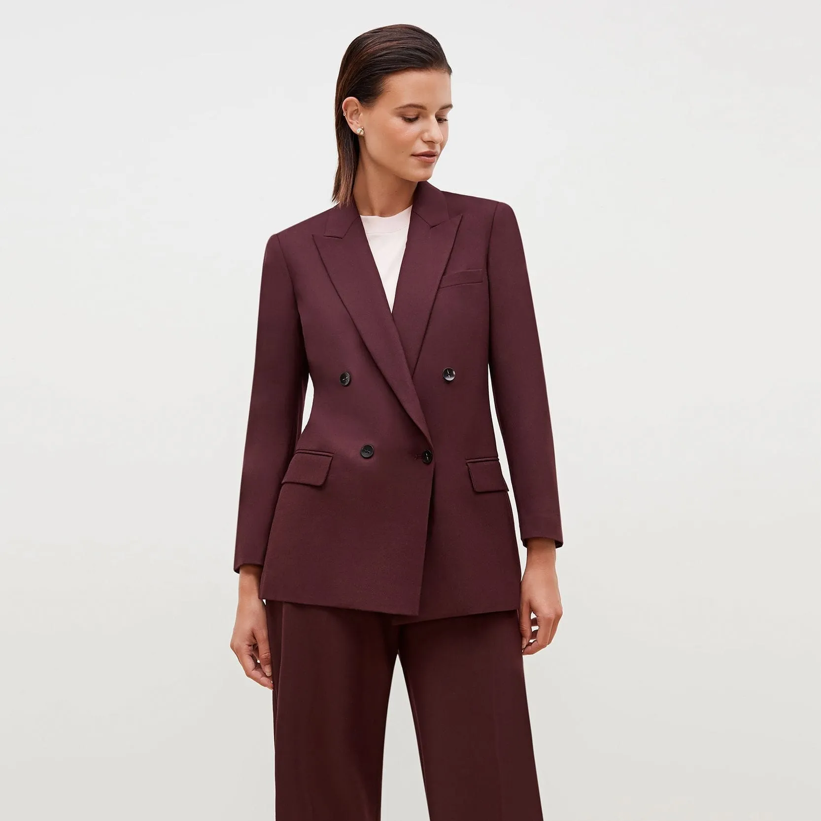 O'Hara Blazer - Sharkskin :: Garnet