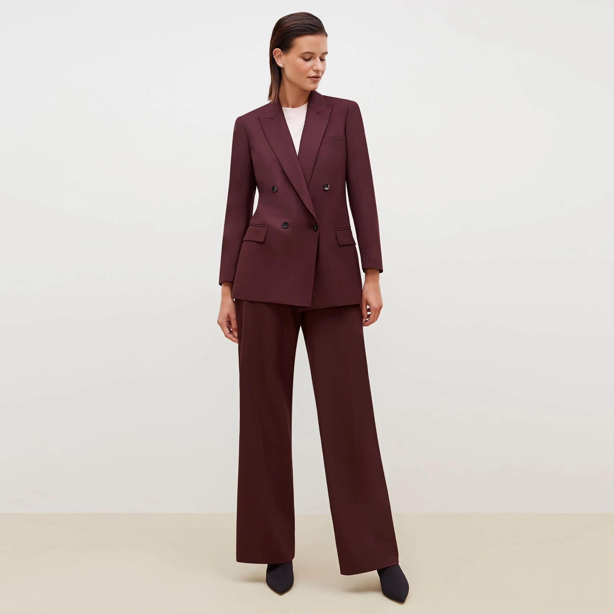 O'Hara Blazer - Sharkskin :: Garnet