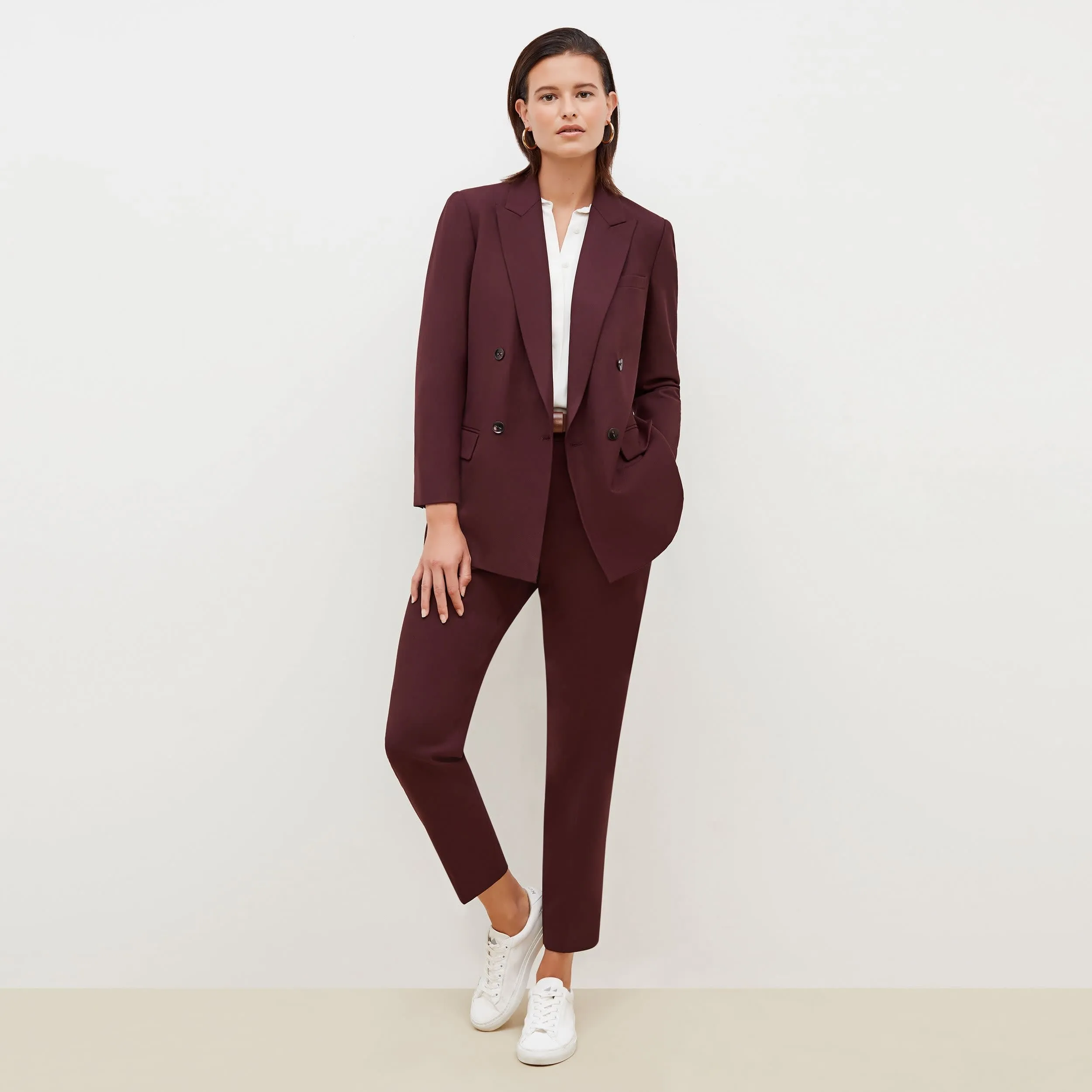 O'Hara Blazer - Sharkskin :: Garnet