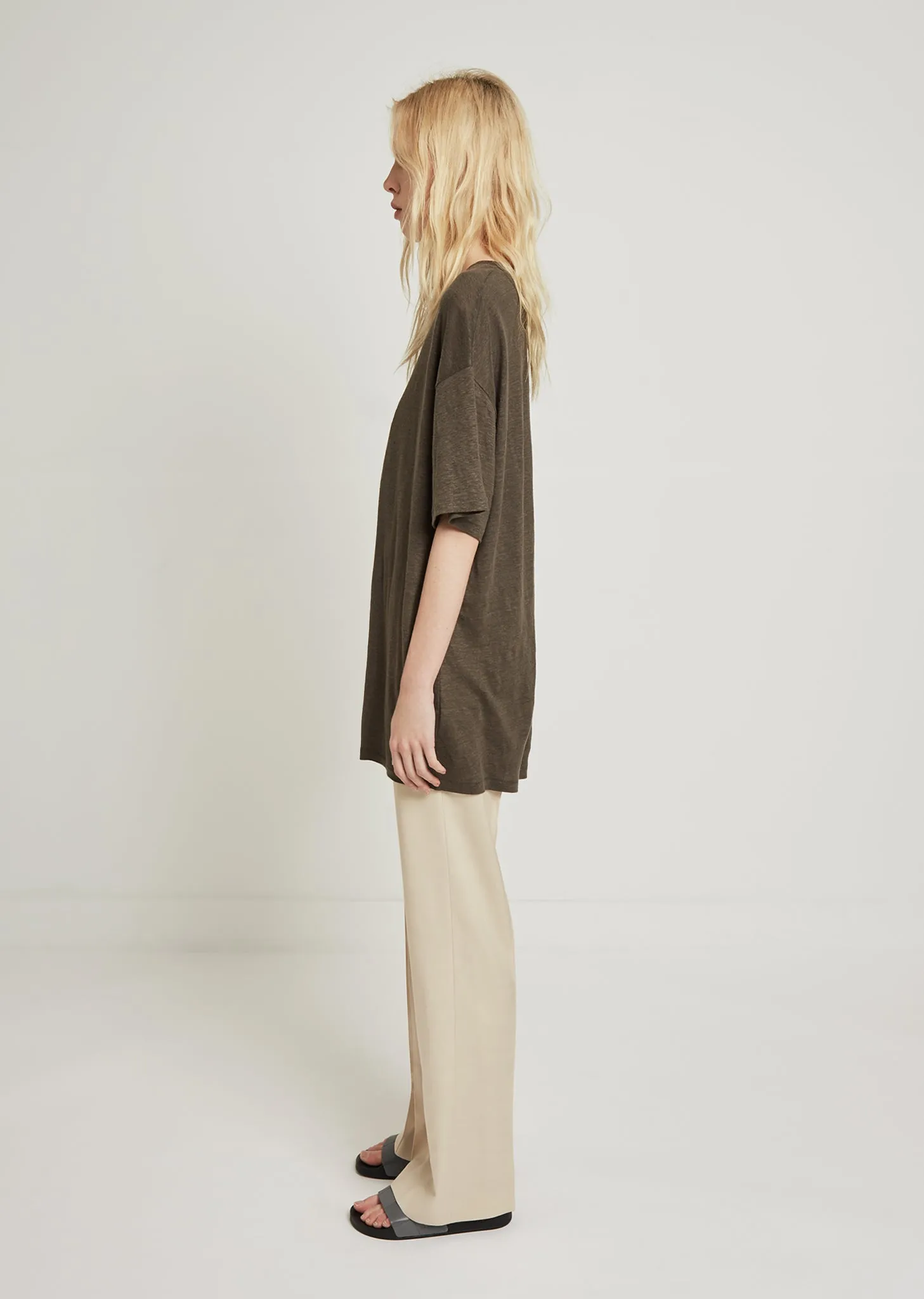 Olga Linen Oversized Tee