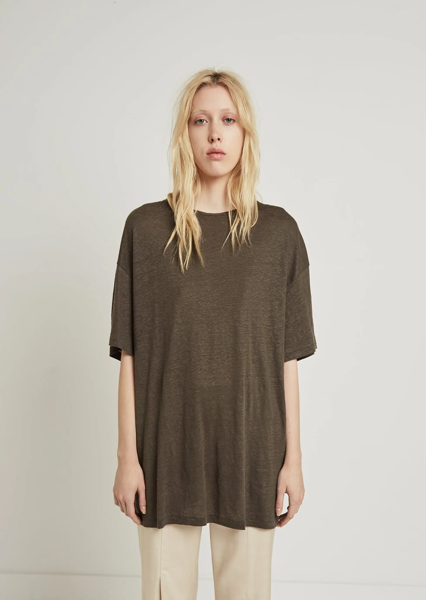 Olga Linen Oversized Tee