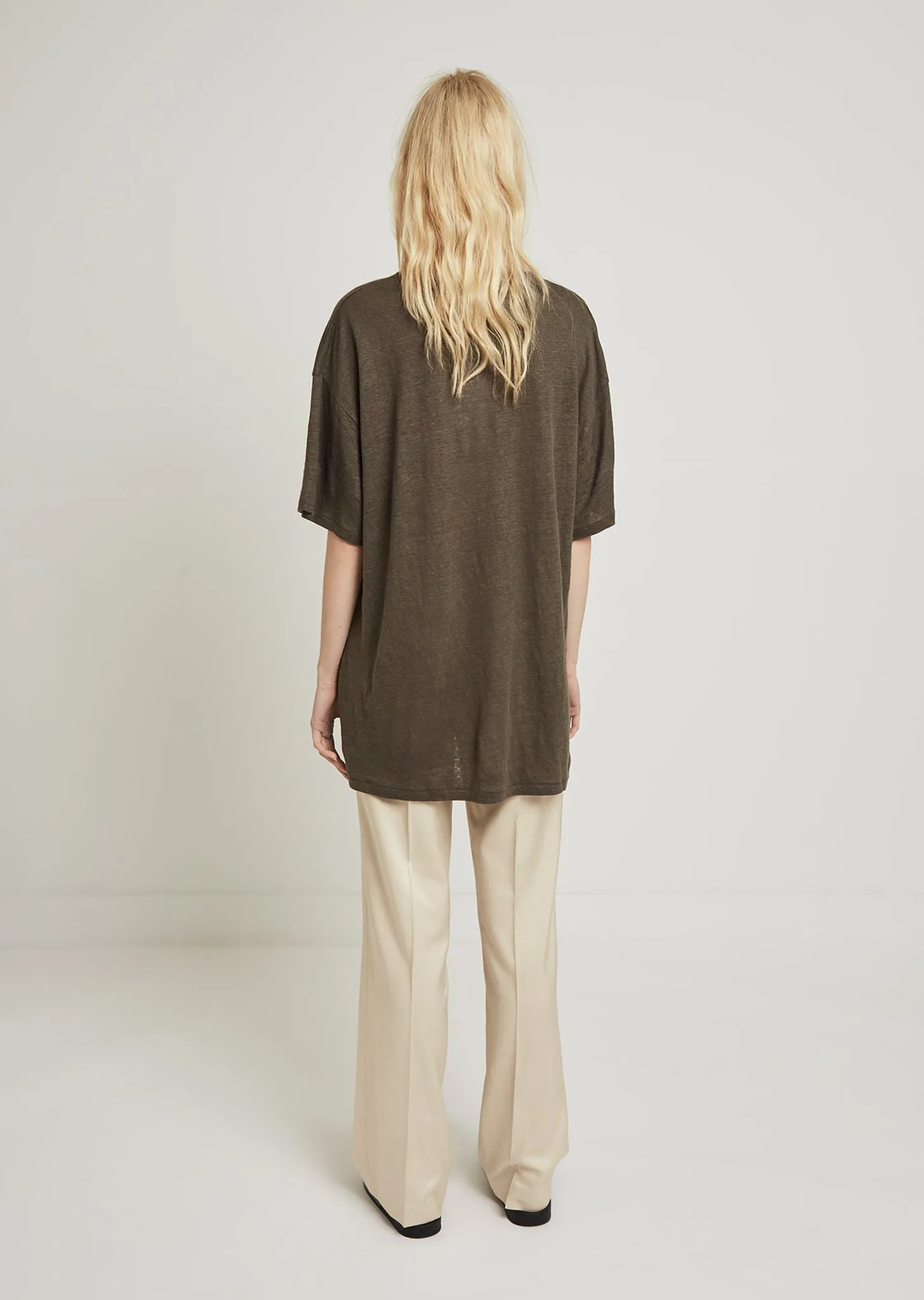 Olga Linen Oversized Tee