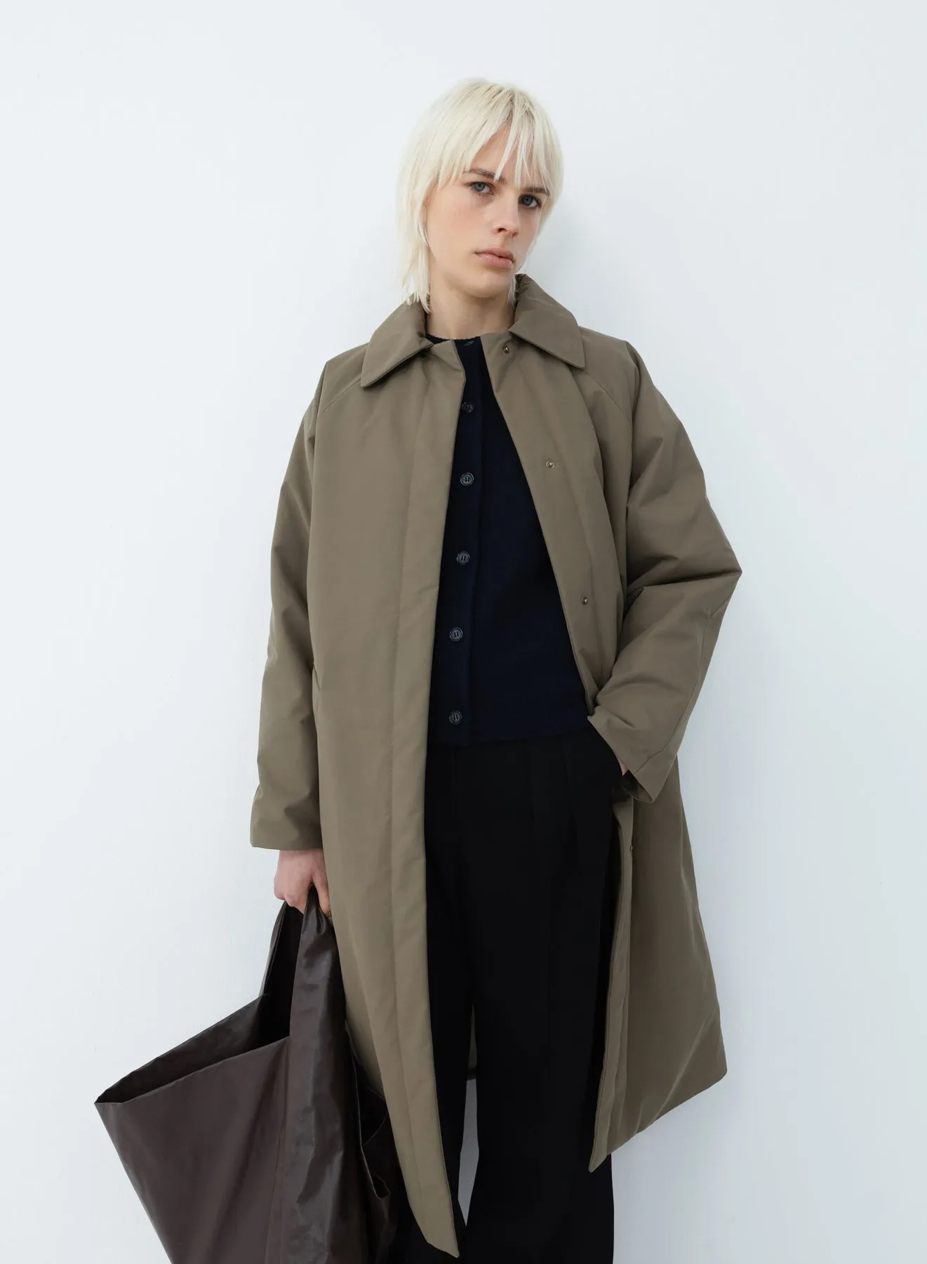 Original below padded trench | taupe