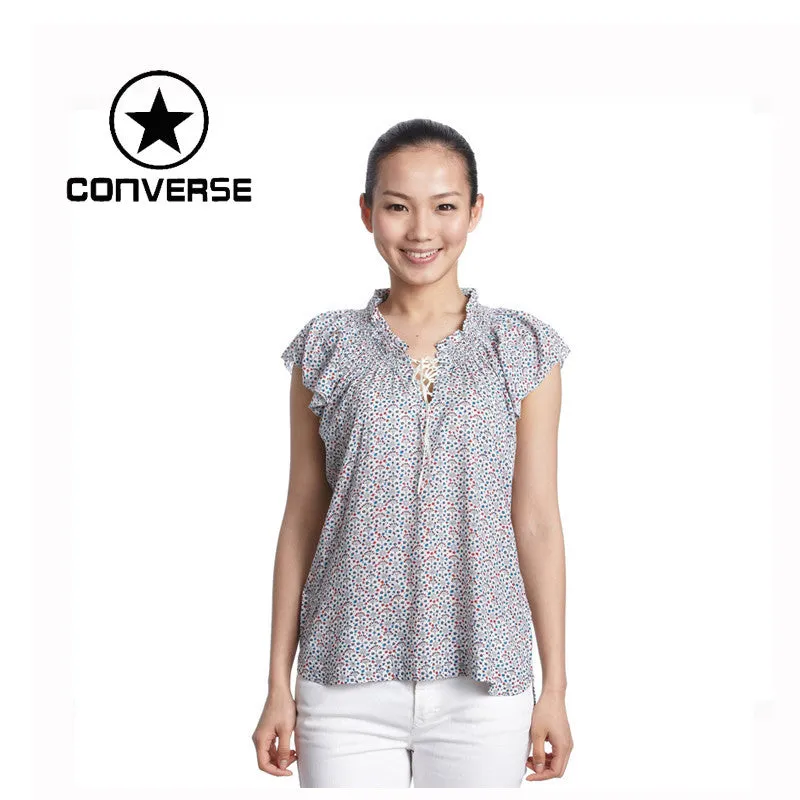 Original  Converse women's T-shirts 00877C117 Short sleeve Sportswear free shipping