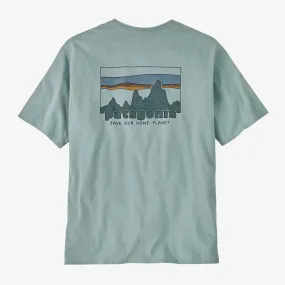 Patagonia '73 Skyline Organic T-Shirt | Thermal Blue | Mens