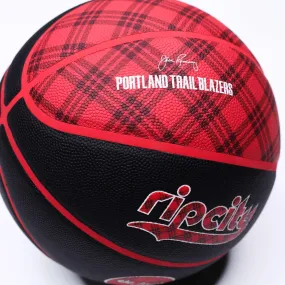 Portland Trail Blazers Wilson Retro Plaid City Edition Collectors Basketball