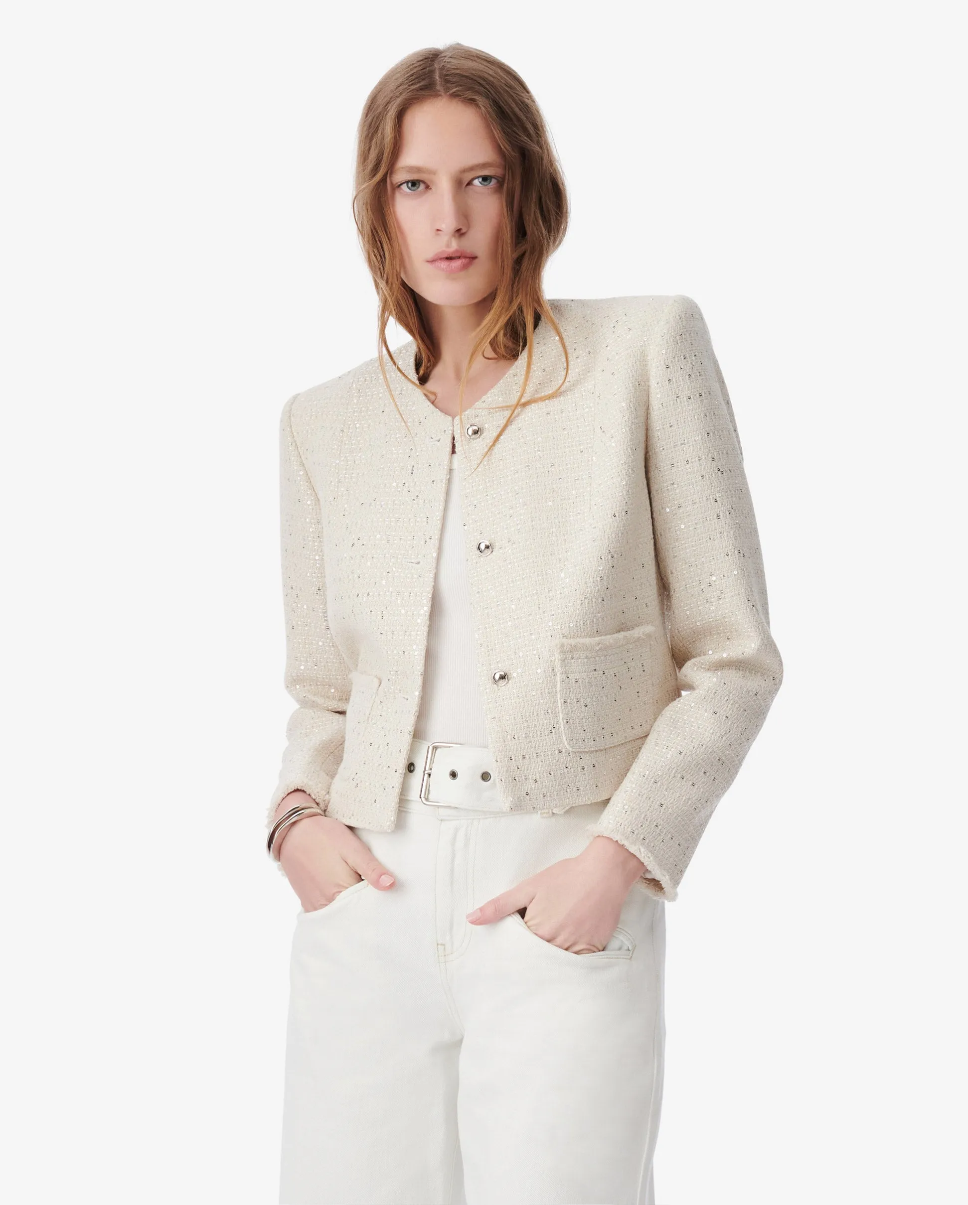 QARANNE TAILORED JACKET / CREAM