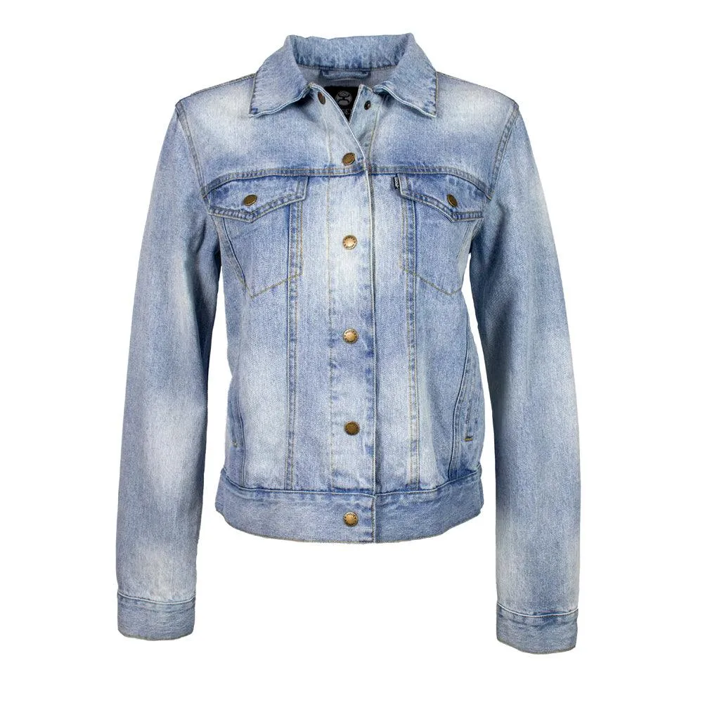 "Ladies Hooey Classic Denim Jacket" Light Wash