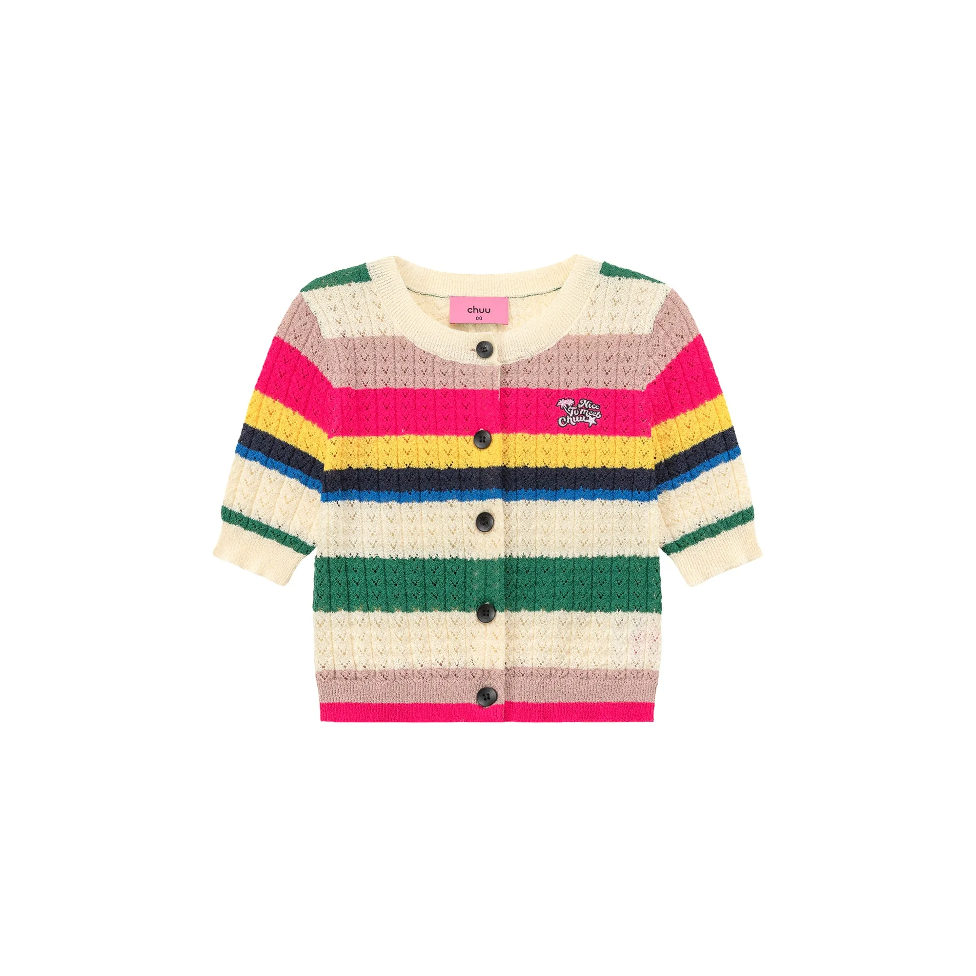 Rainbow Stripe Cardigan