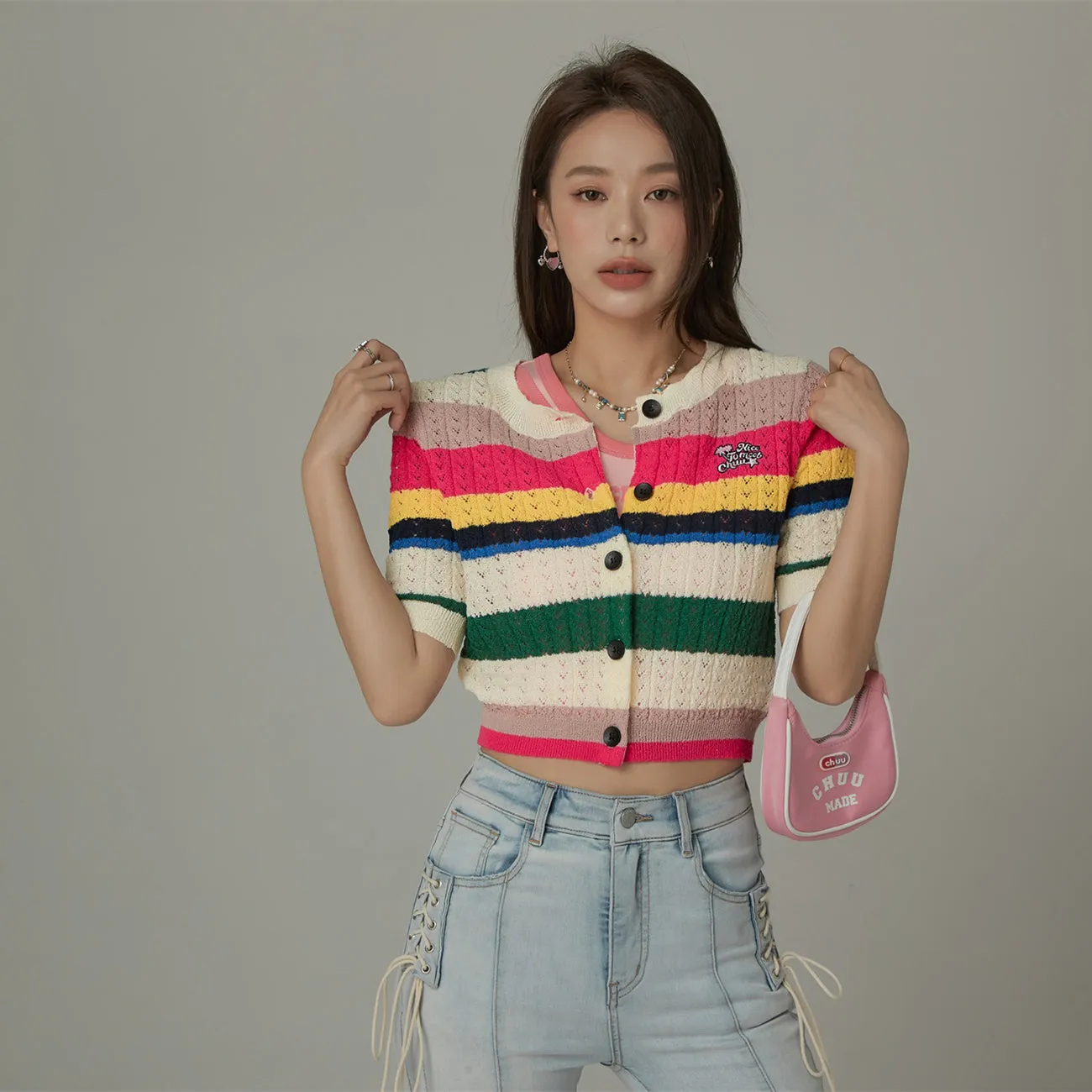 Rainbow Stripe Cardigan