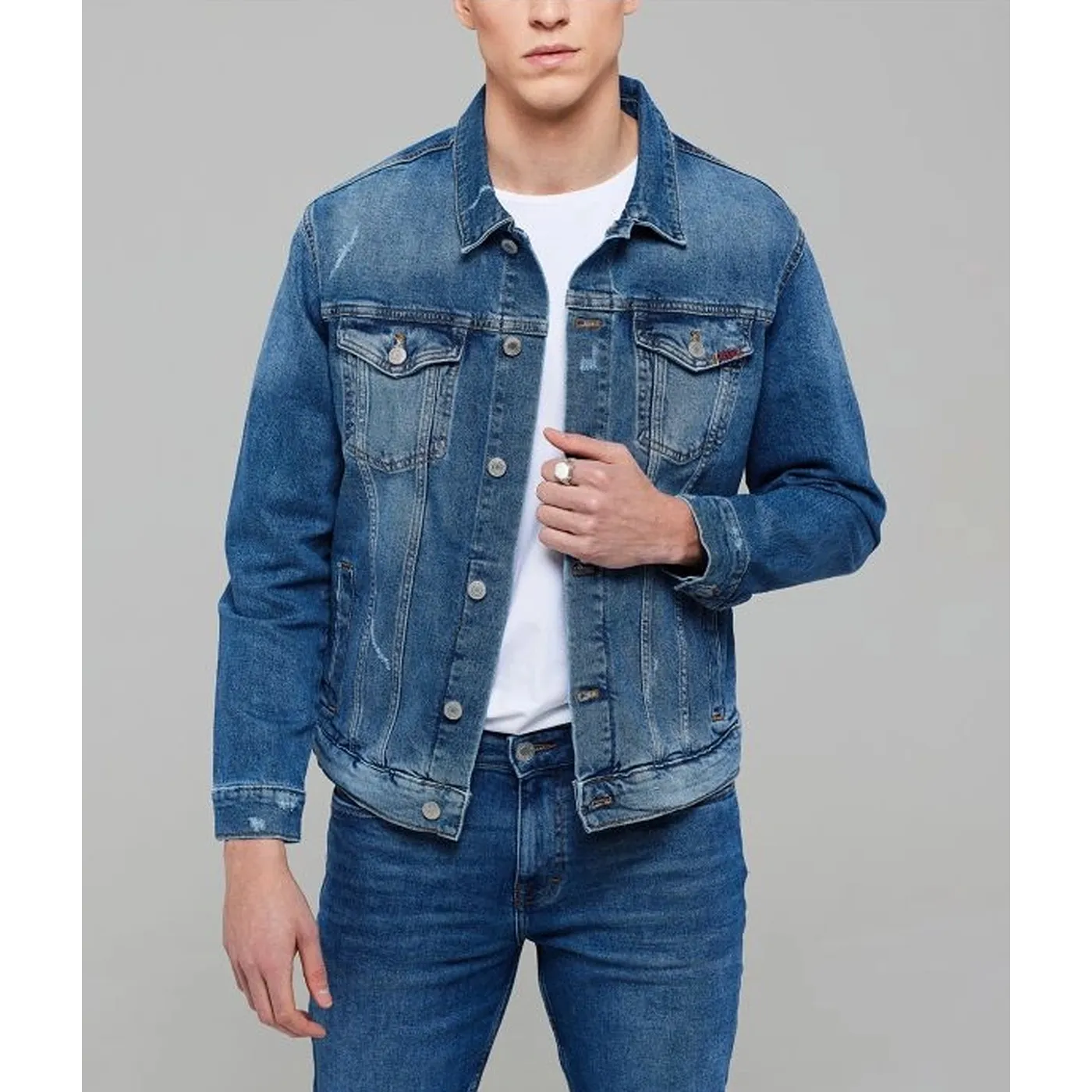 Regular Fit Blue Denim Jacket