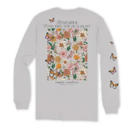 'Remember Everything Will Be Alright' Butterfly Long Sleeve Tee by Simply Southern