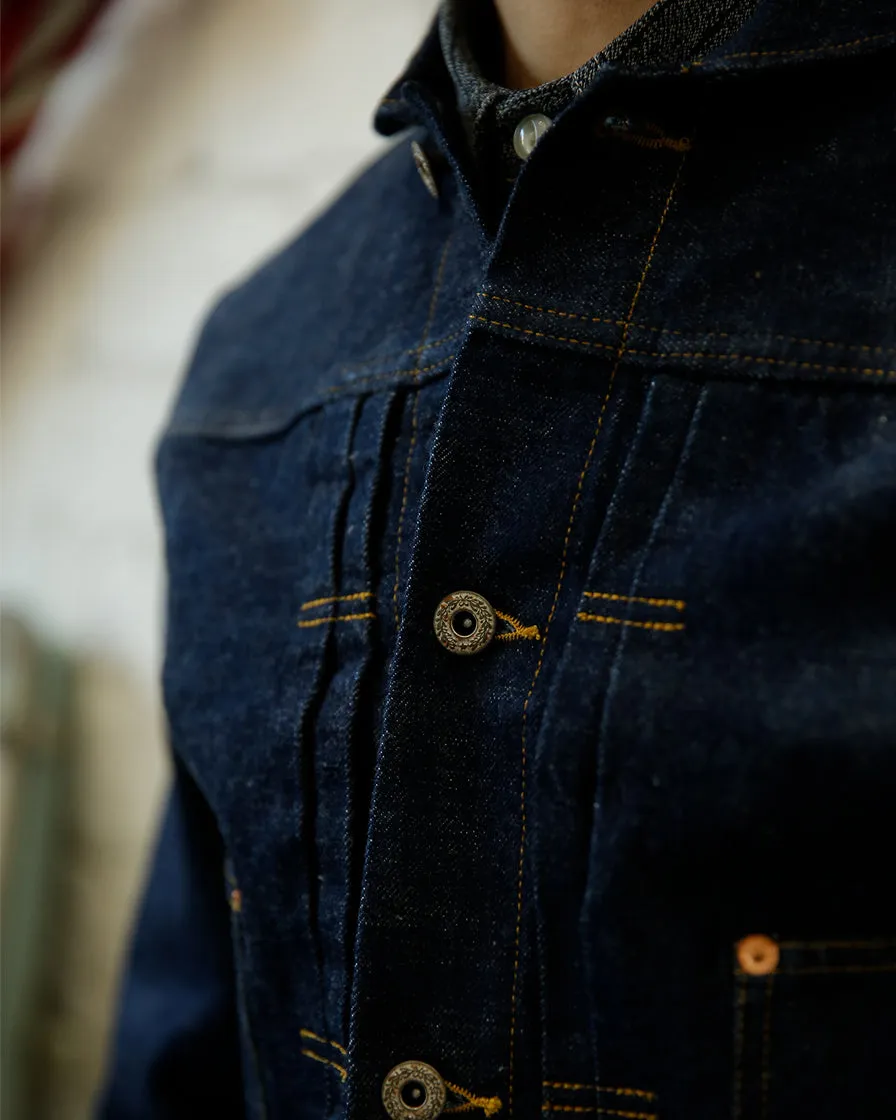 Shawl Collar Denim Jacket