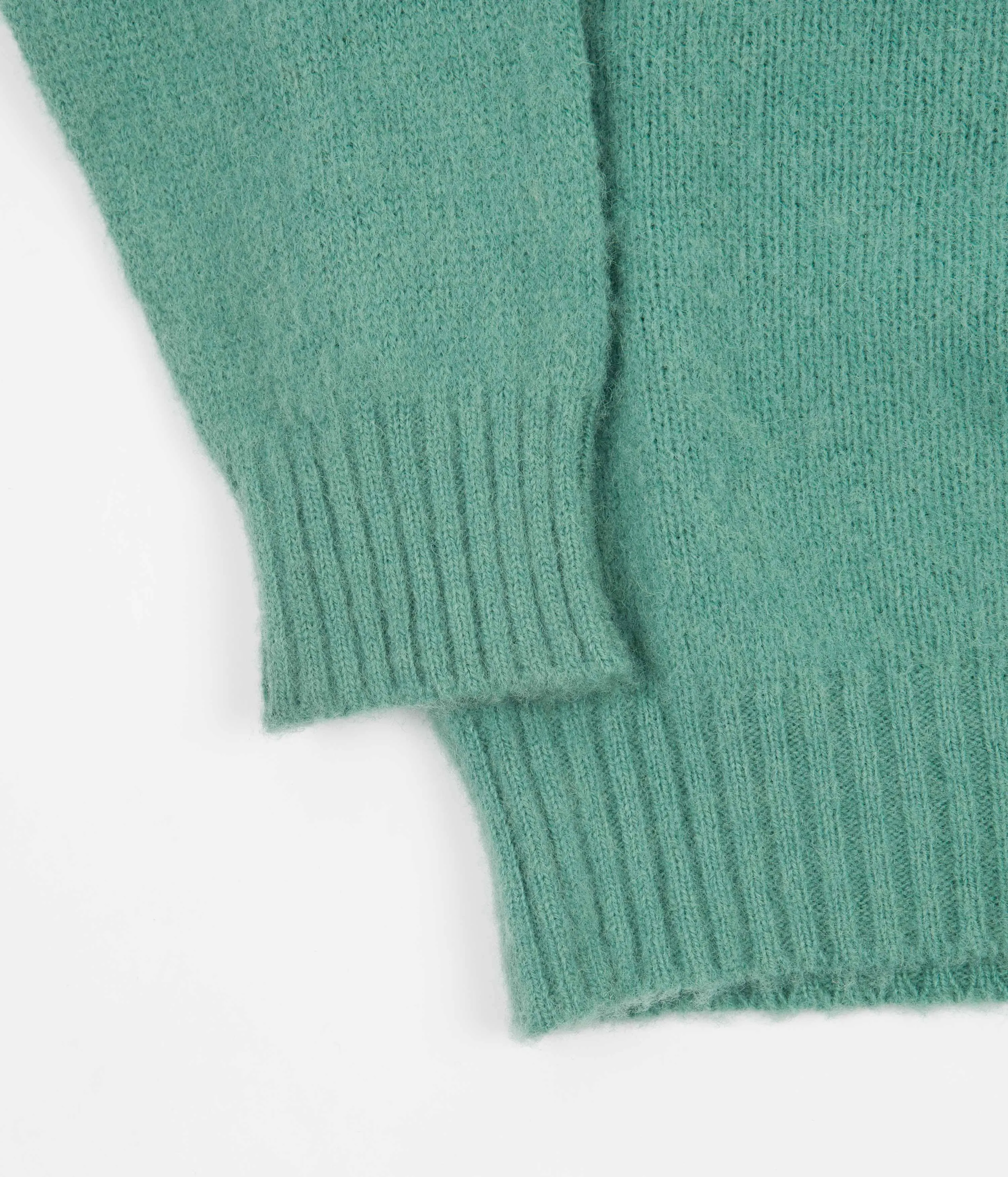 Shetland Woollen Co. Shaggy Crewneck Sweatshirt - Mint