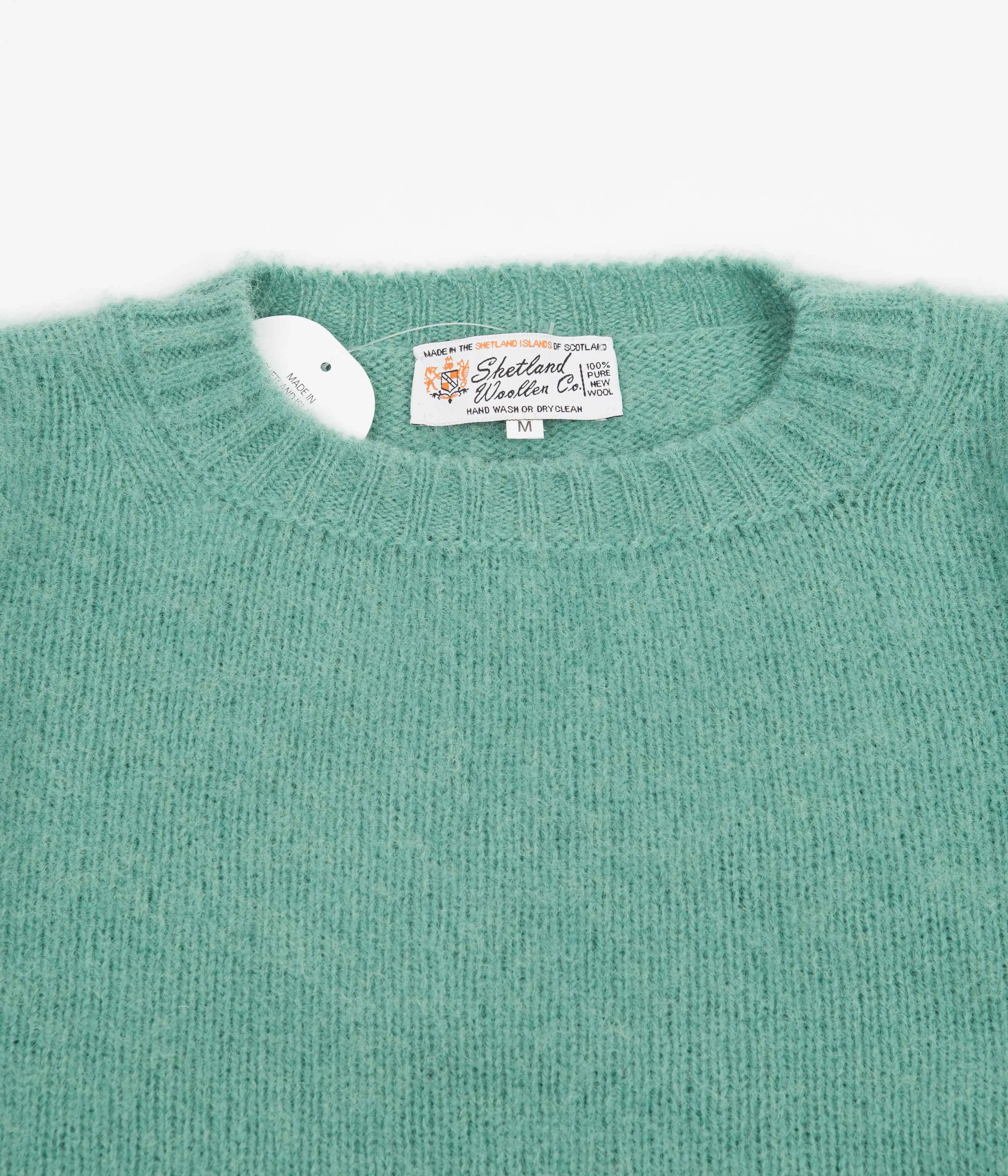 Shetland Woollen Co. Shaggy Crewneck Sweatshirt - Mint