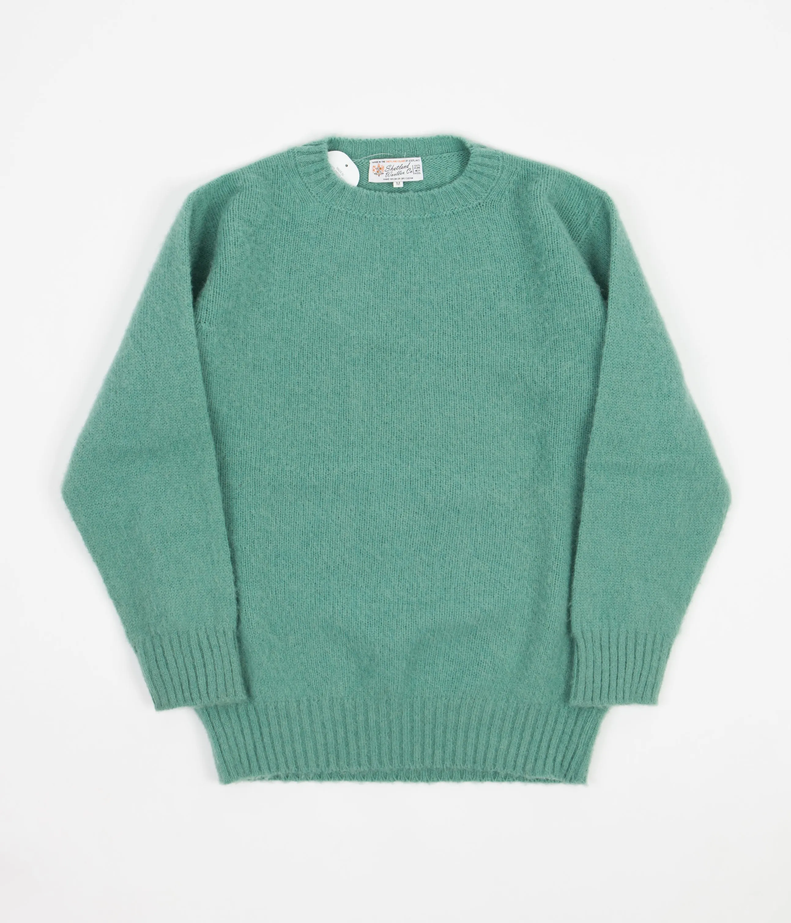 Shetland Woollen Co. Shaggy Crewneck Sweatshirt - Mint