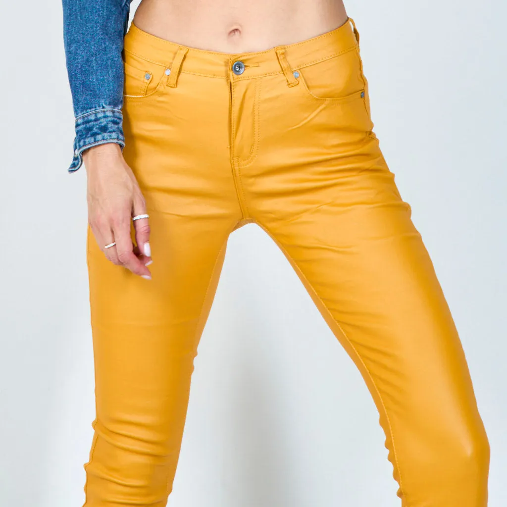 Sleek high-waisted skinny pants wholesale