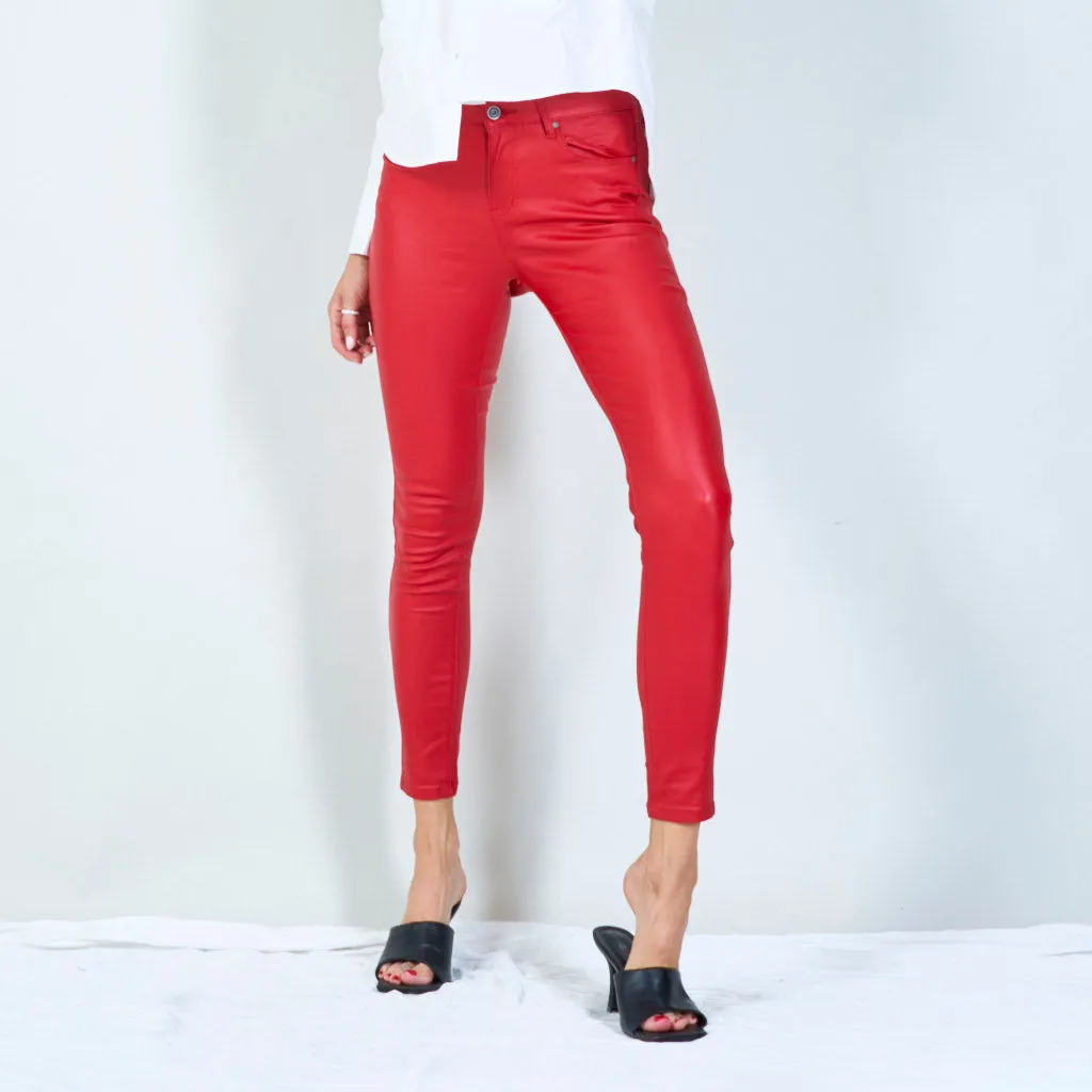 Sleek high-waisted skinny pants wholesale