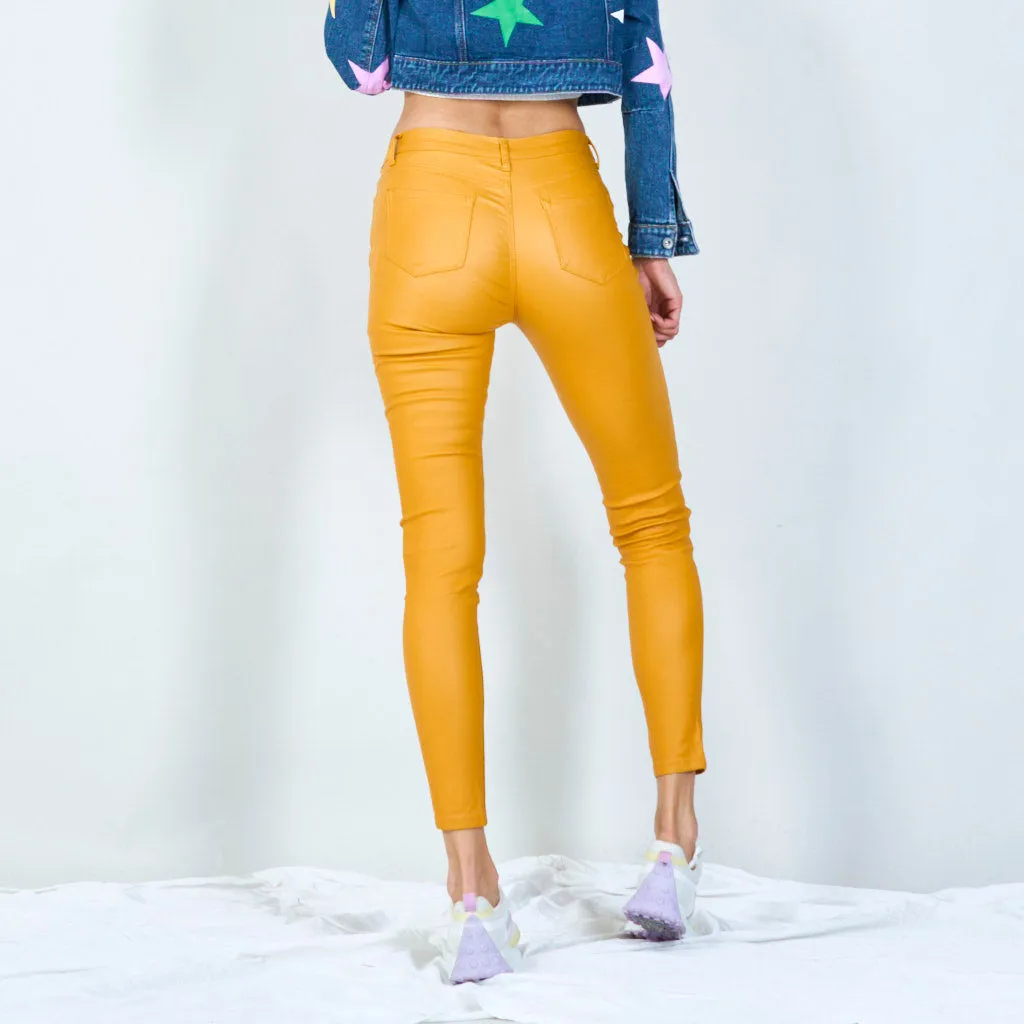 Sleek high-waisted skinny pants wholesale