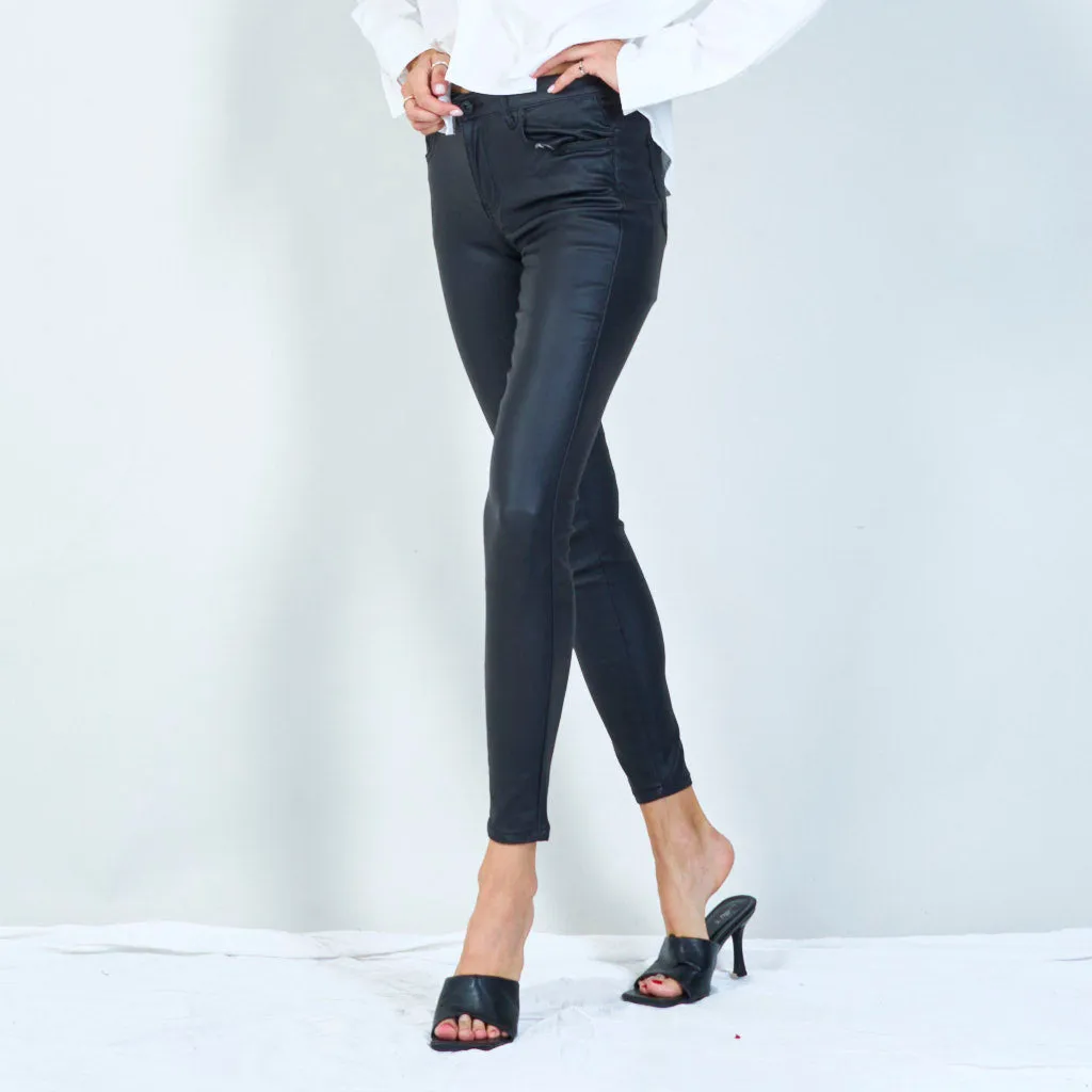 Sleek high-waisted skinny pants wholesale