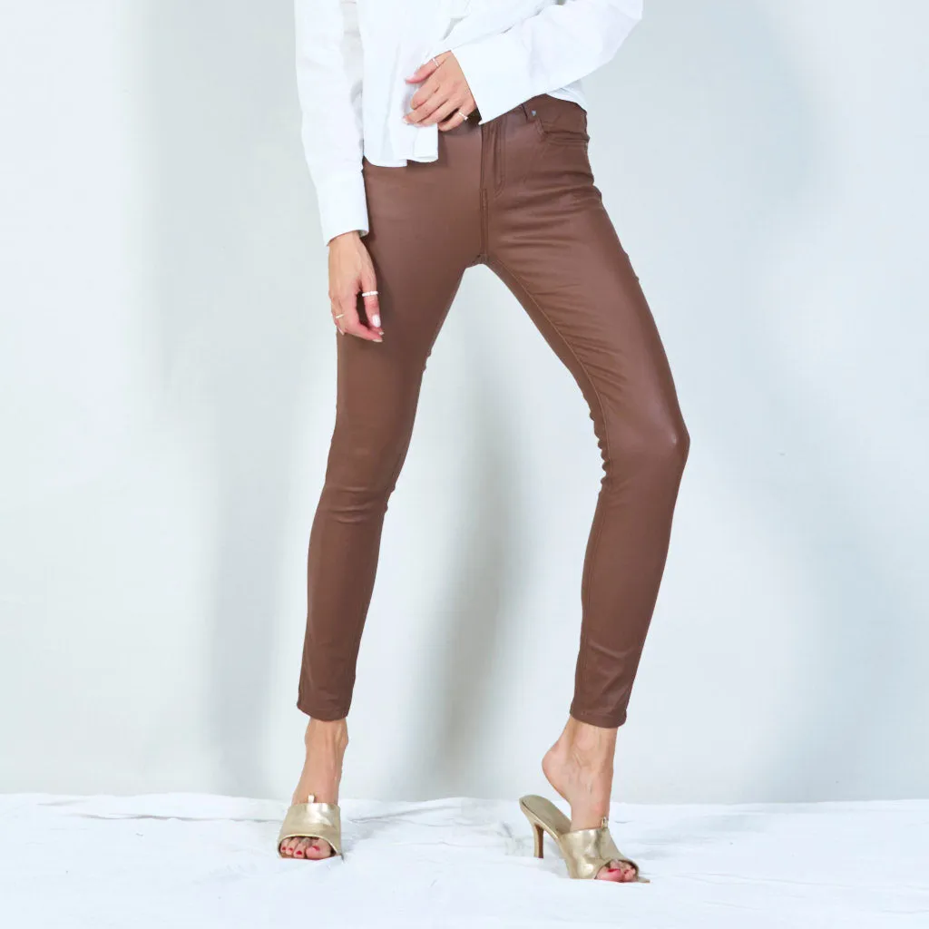 Sleek high-waisted skinny pants wholesale