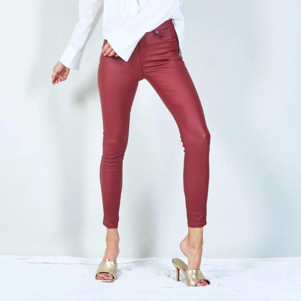 Sleek high-waisted skinny pants wholesale