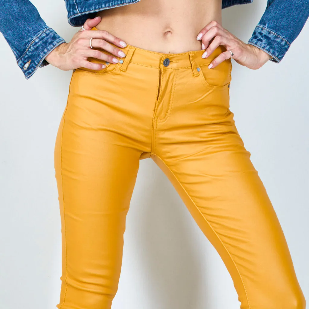 Sleek high-waisted skinny pants wholesale