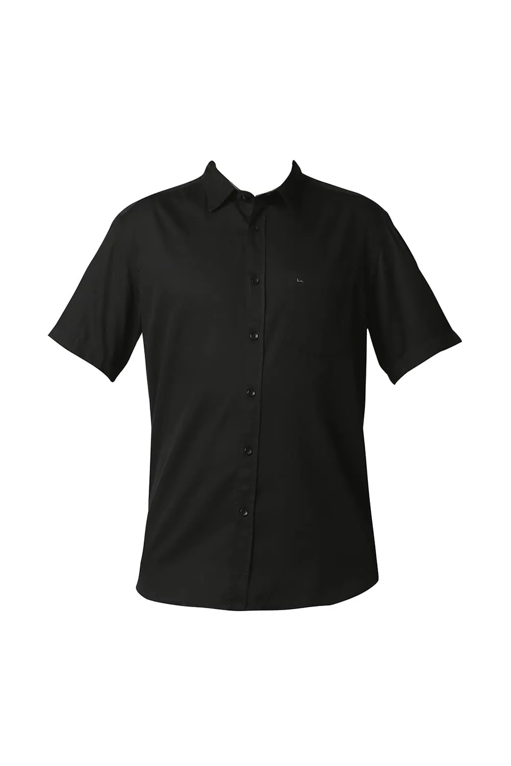 Slim Fit Broken Twill Slub Halfsleeves Shirt