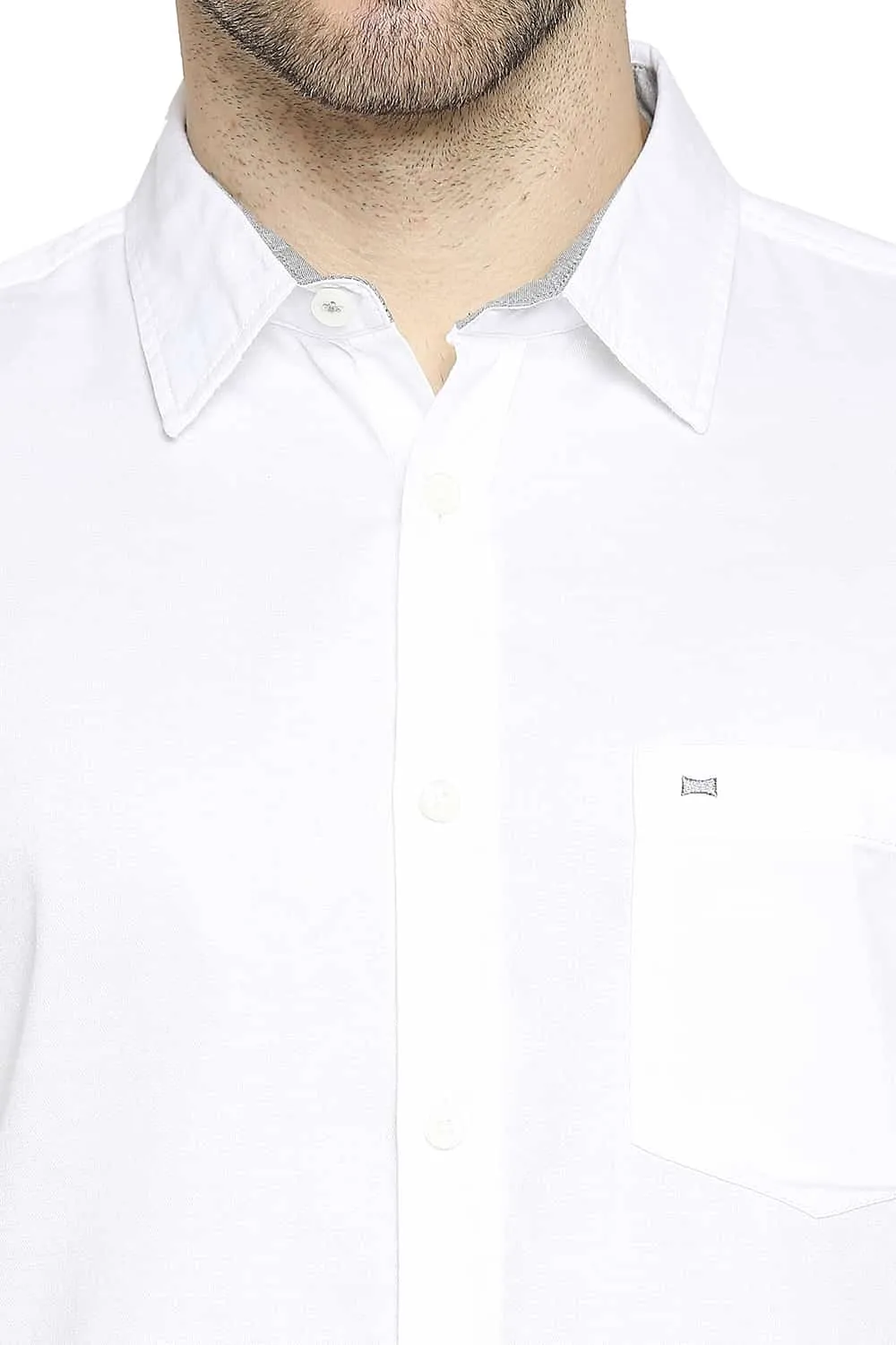 Slim Fit Broken Twill Slub Shirt