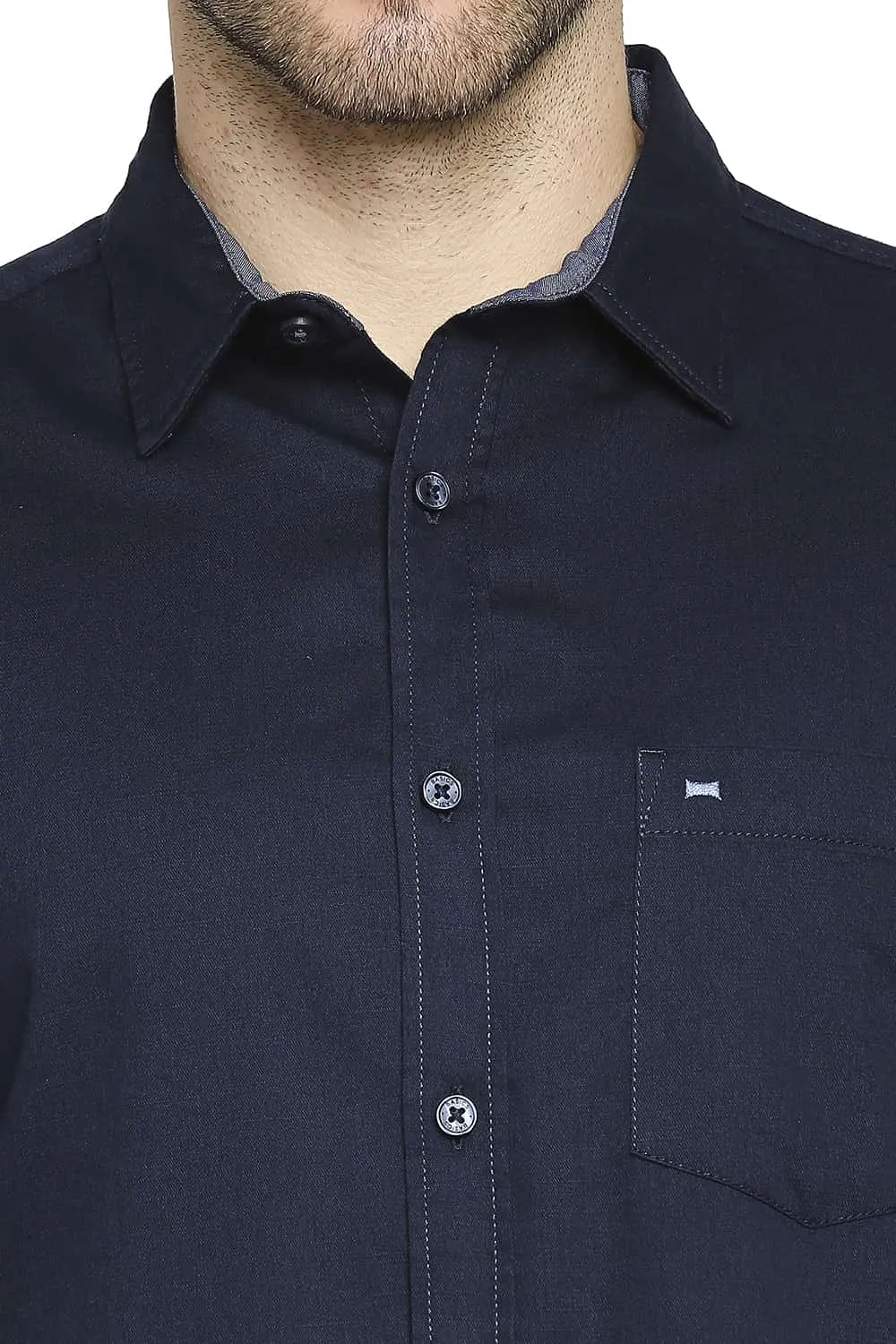 Slim Fit Broken Twill Slub Shirt