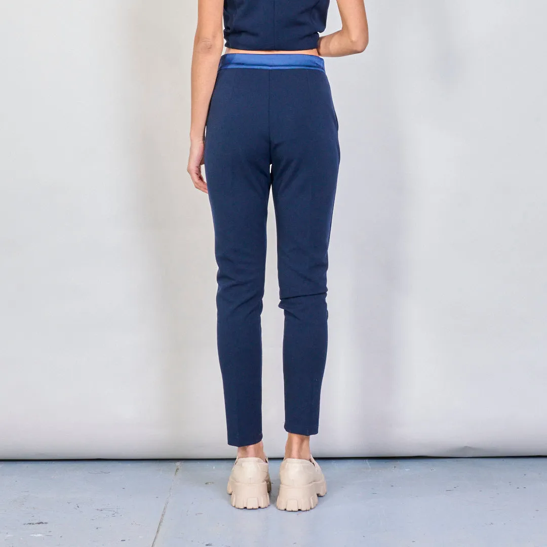 Slim-fit tailored trousers wholesale